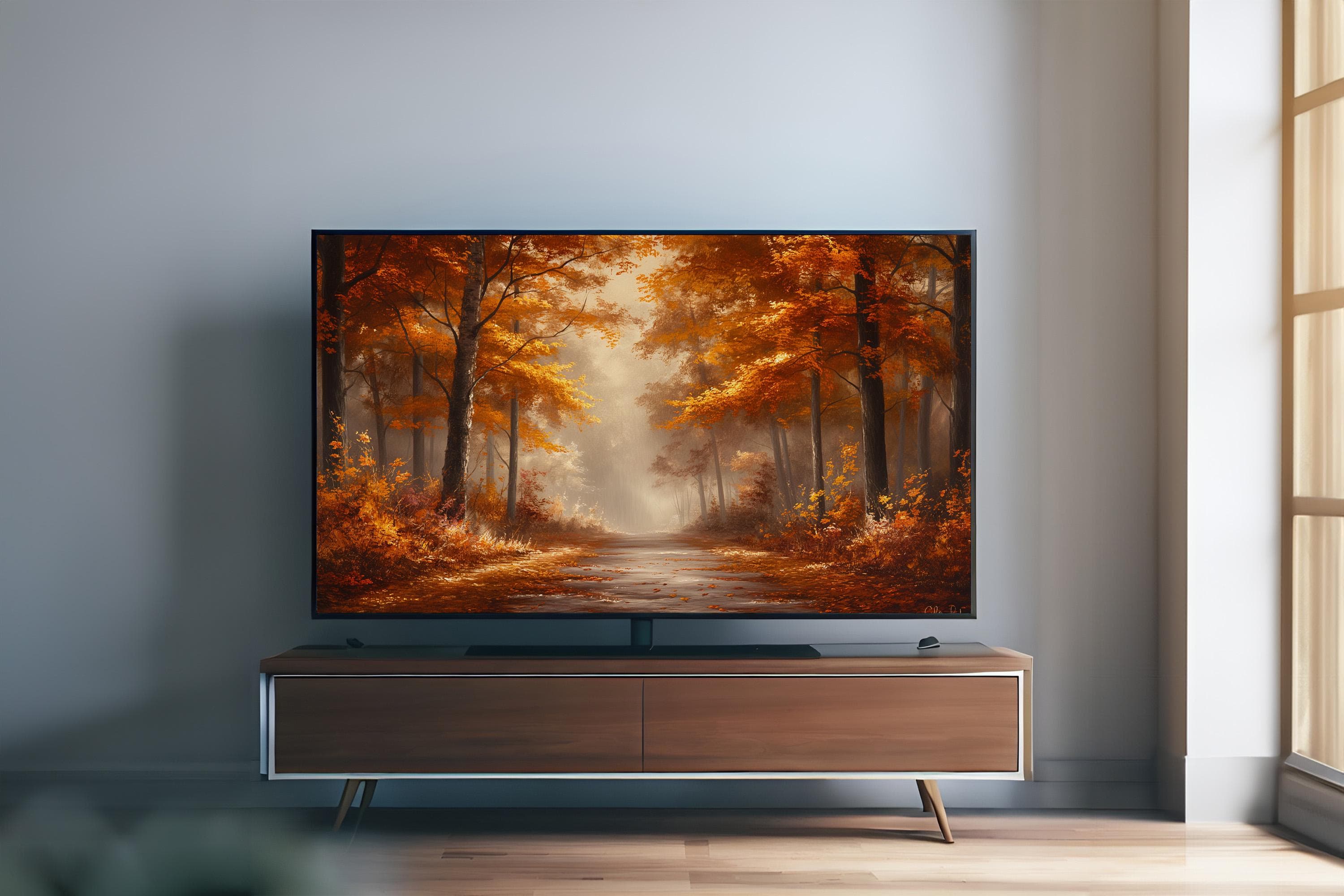 Autumn Forest Samsung Frame TV Art: Abstract Landscape (Digital Download) - image 5