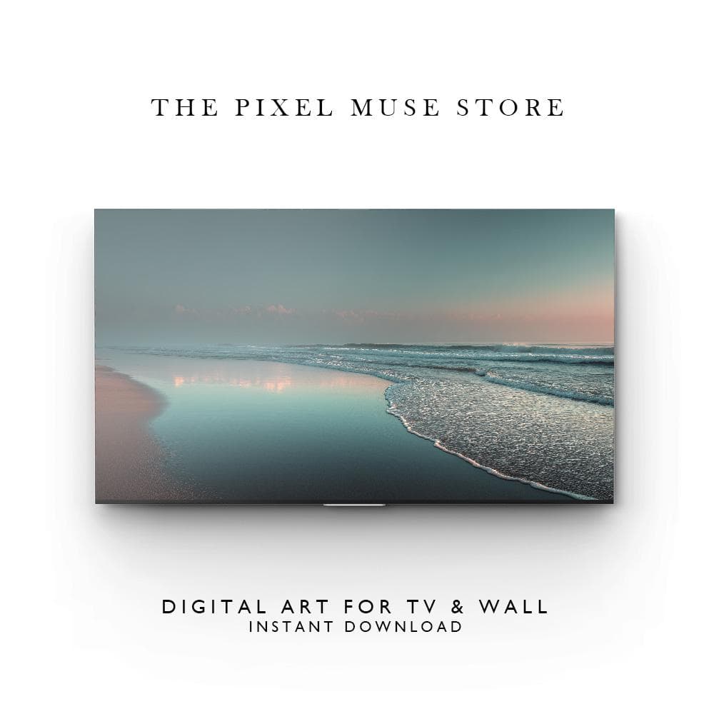 Neutral Coastal Samsung Frame TV Art Set – Minimalist wall art 4K Digital Download - image 3