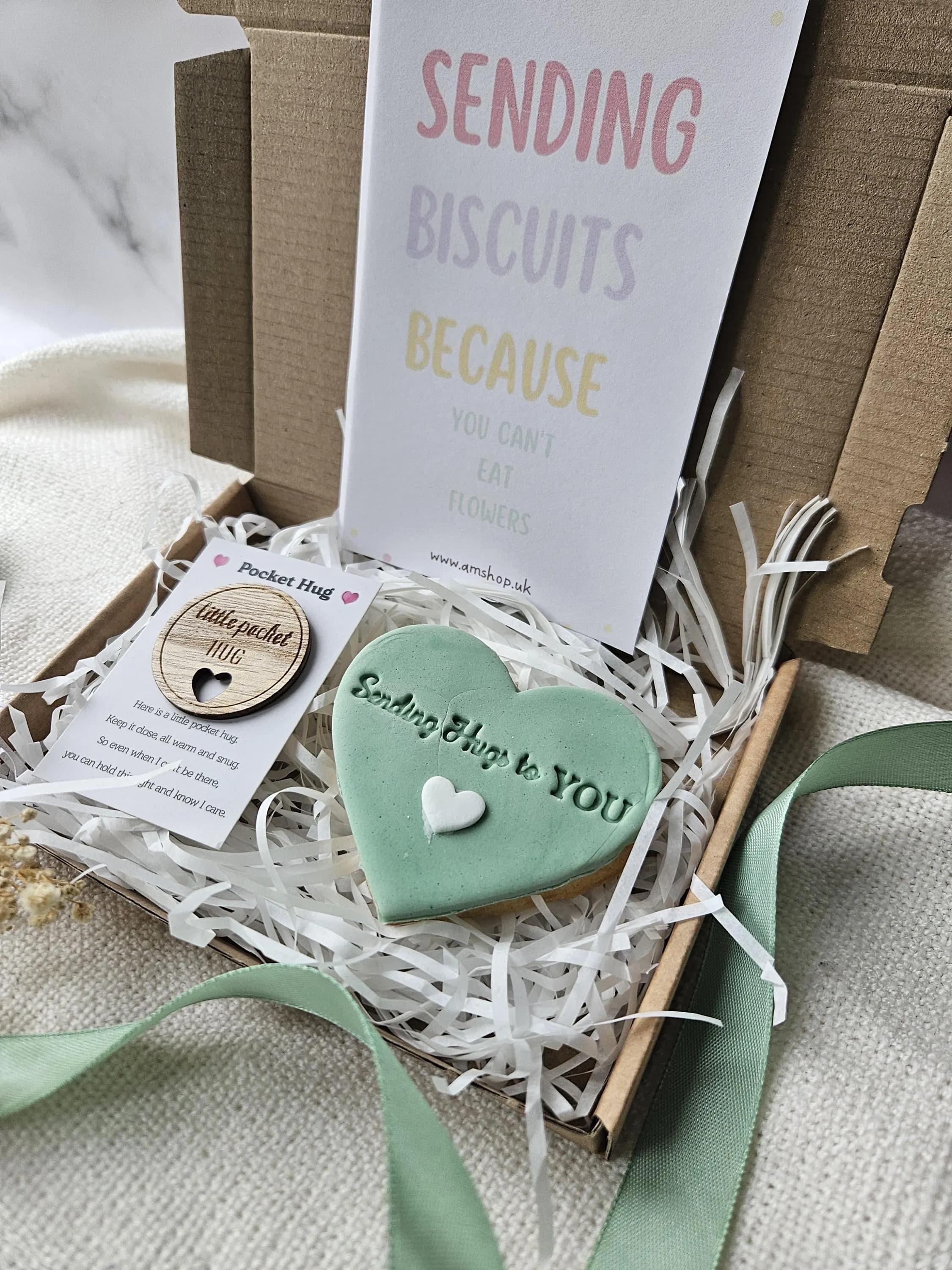 Thinking of You Gift Box |Mother's Day Gift|Pocket Hug Token |Get Well Soon|Sympathy| Just Because Hug in a Box