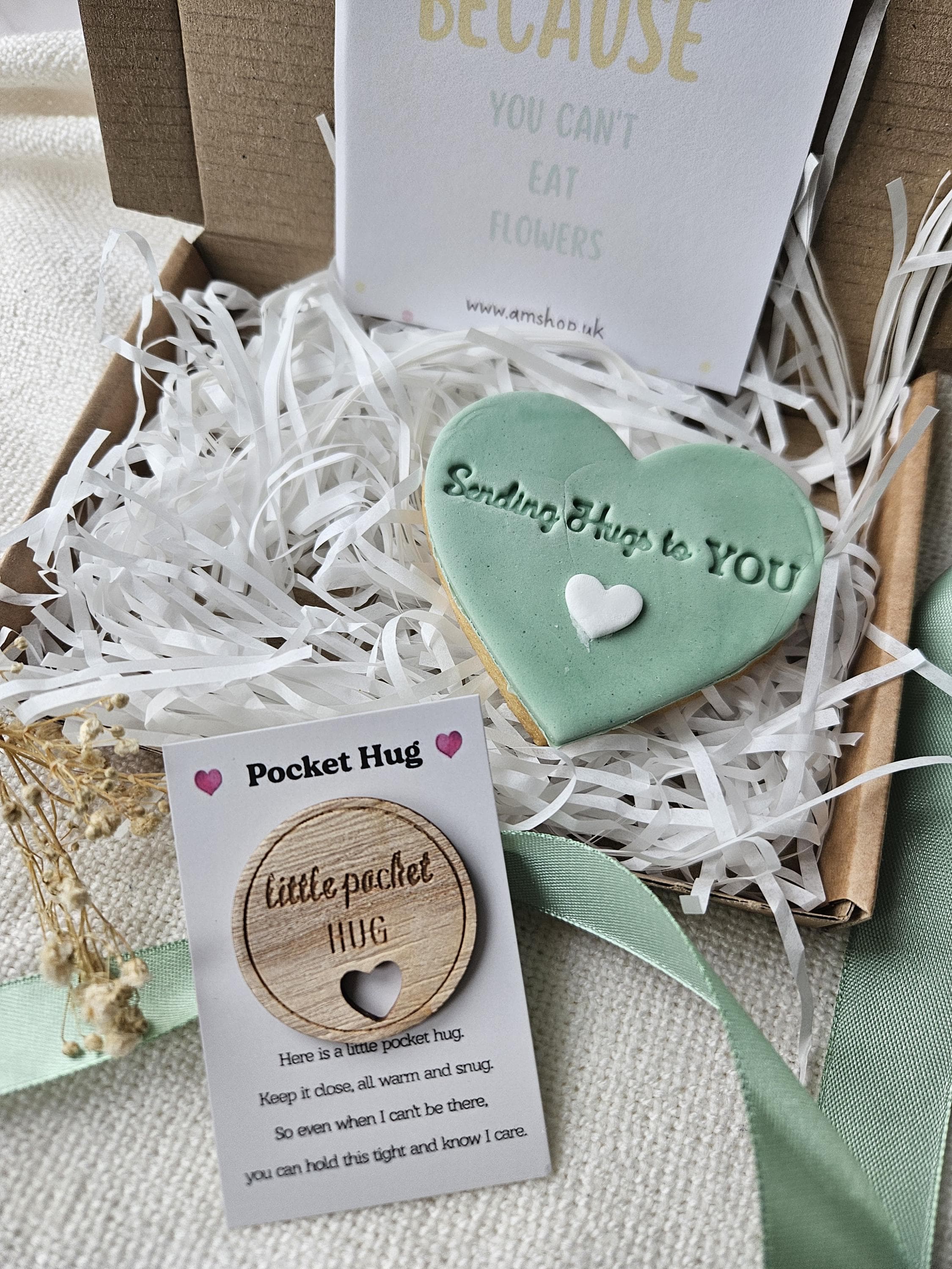 Thinking of You Gift Box |Mother's Day Gift|Pocket Hug Token |Get Well Soon|Sympathy| Just Because Hug in a Box - image 3