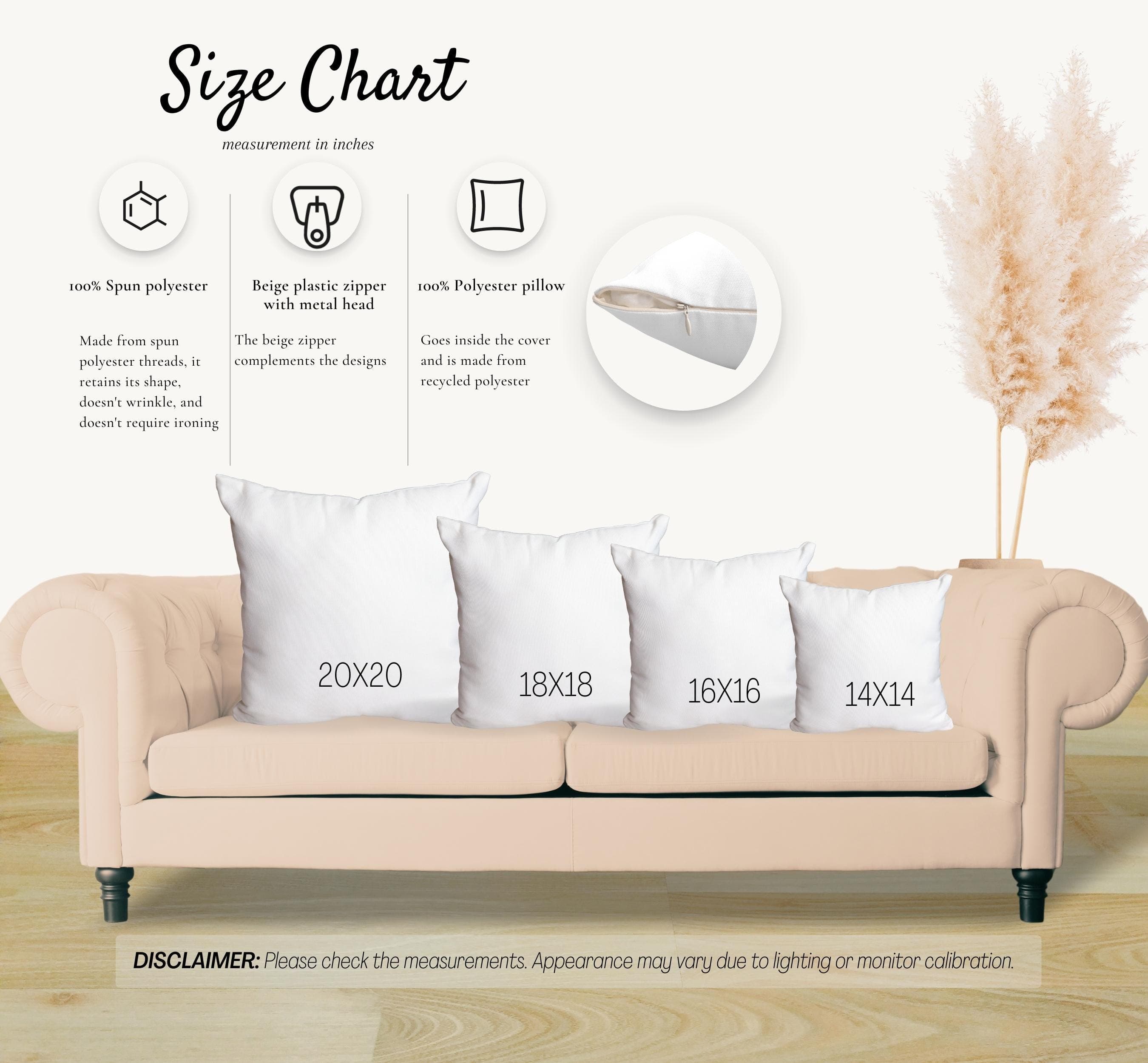 Floral Boho Pillow: Tan & Orange Bohemian Bedroom Decor - image 4