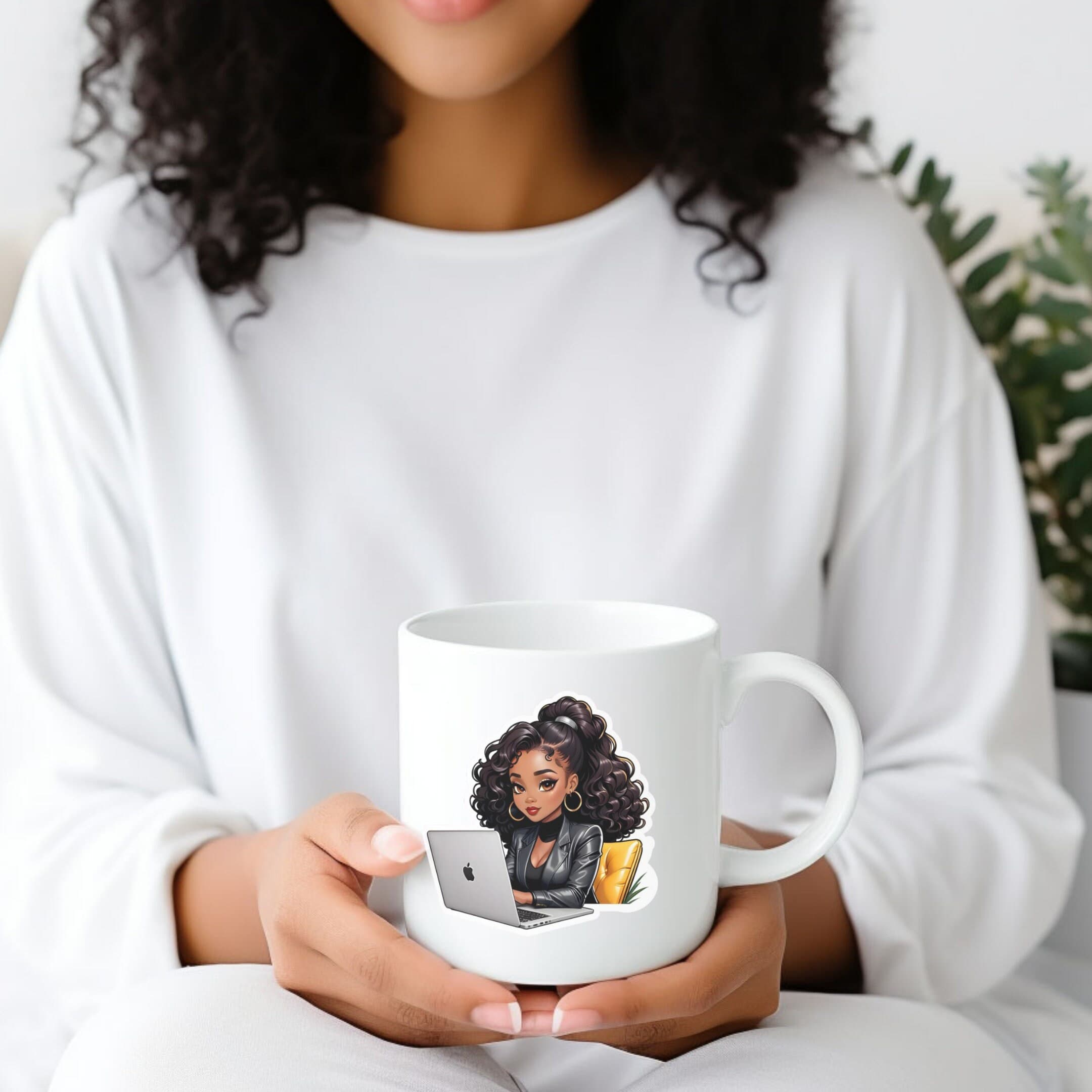 Personalized Boss Lady Color Morphing Mug: Black Excellence Gift - image 5