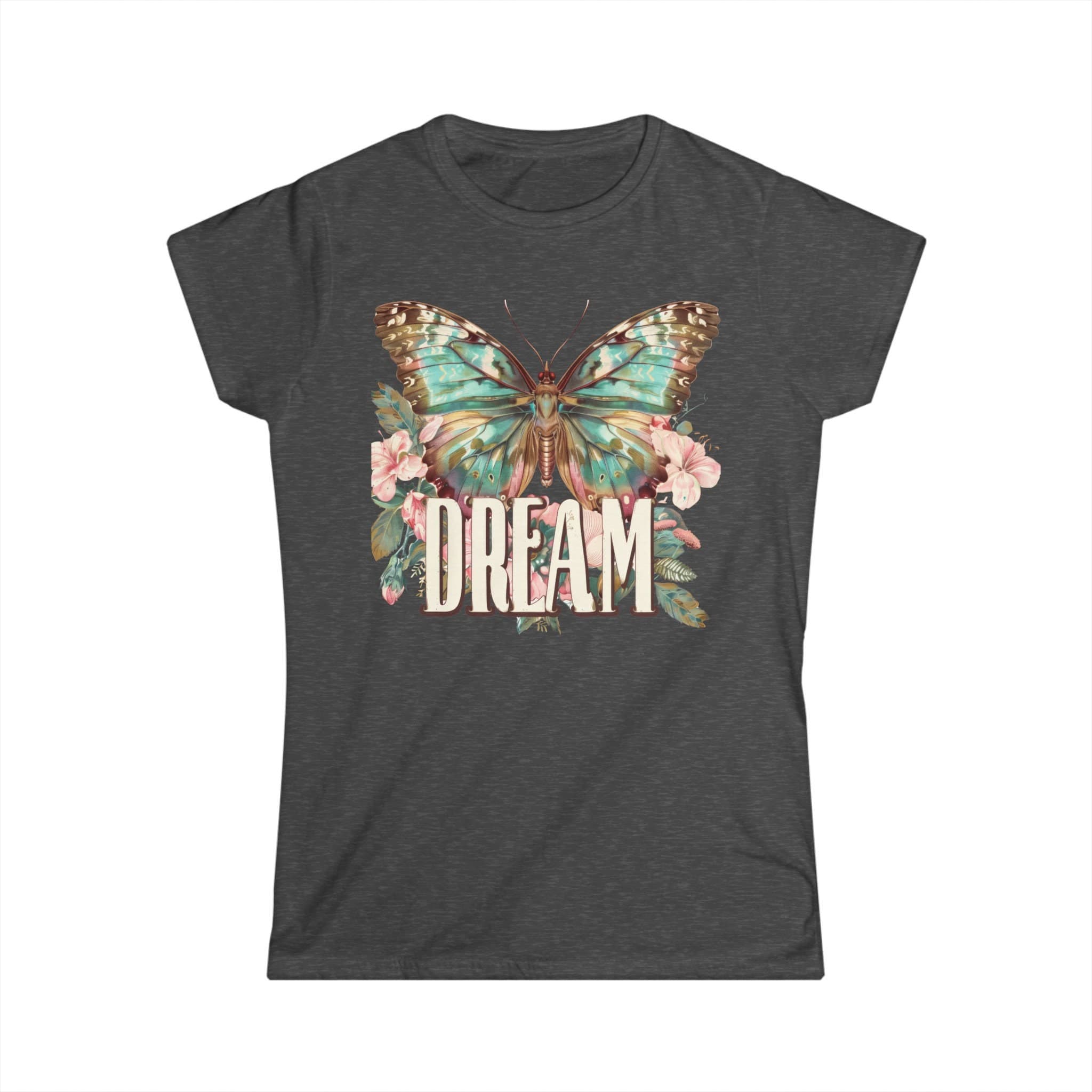 Butterfly Dream T-Shirt: Women's Softstyle Tee, Positive Motivation - image 3