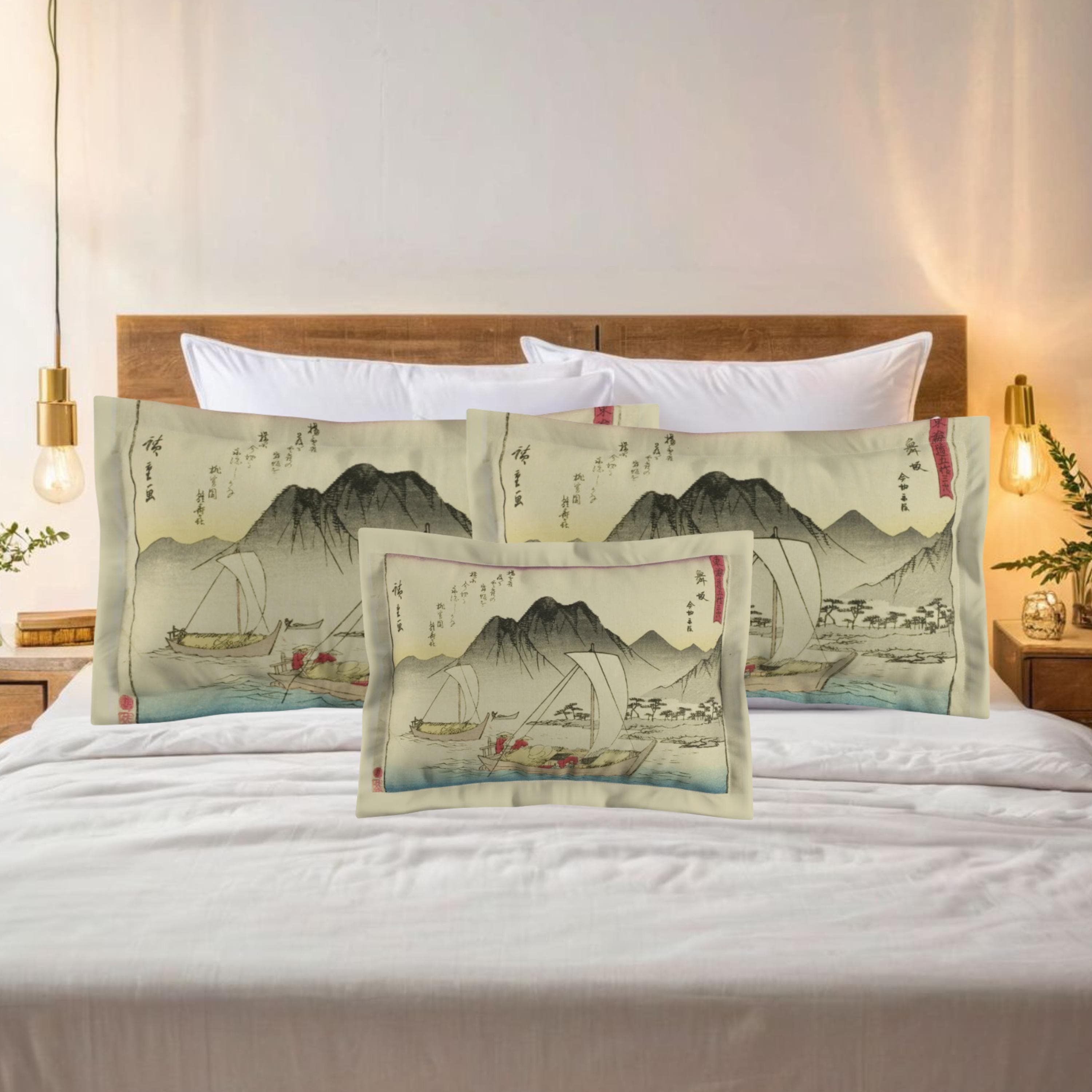 Hiroshige Utagawa Pillow Sham: Japanese Art Decorative Pillow Case - image 3