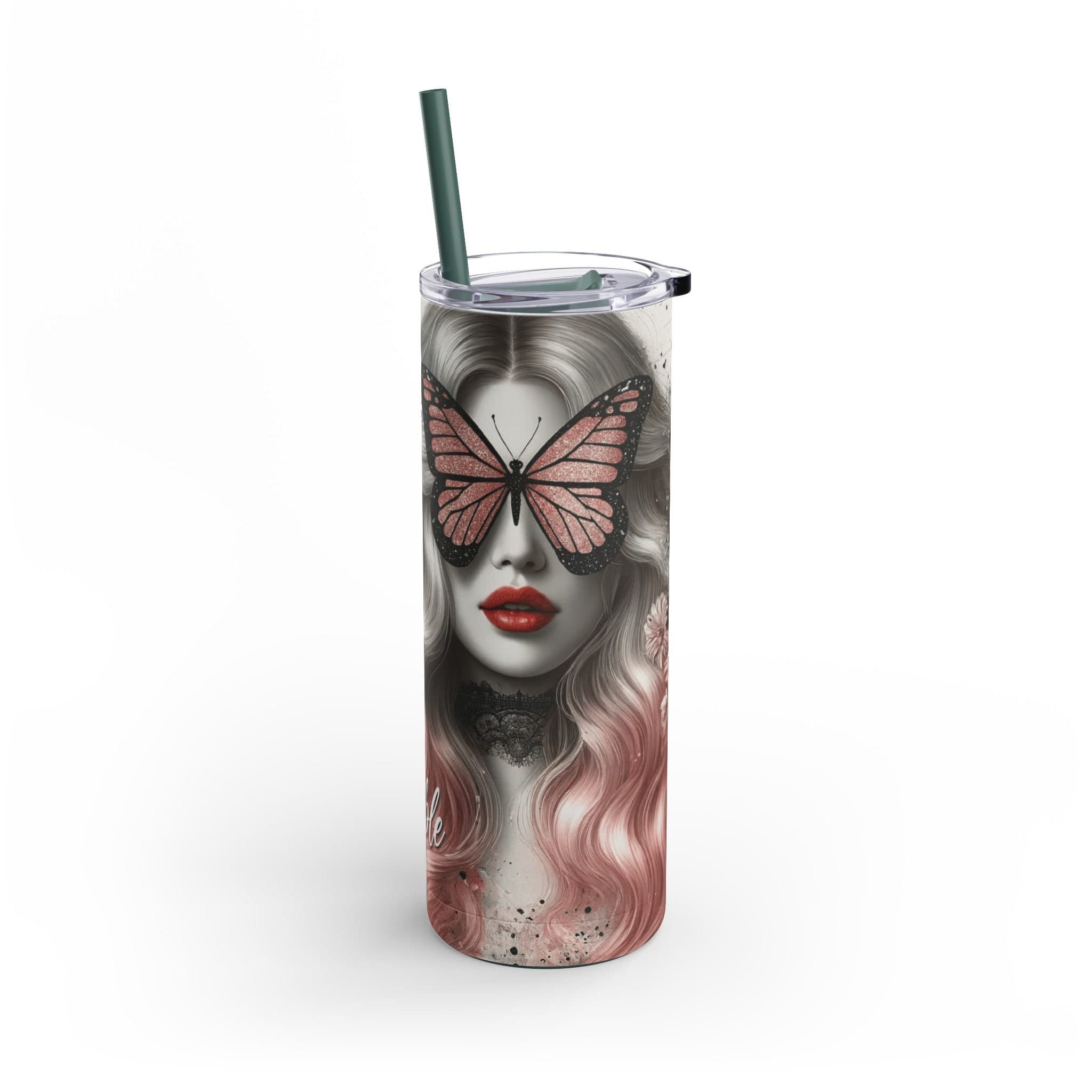 Butterfly Woman Tumbler: Positive Affirmations Stainless Steel Cup - image 4