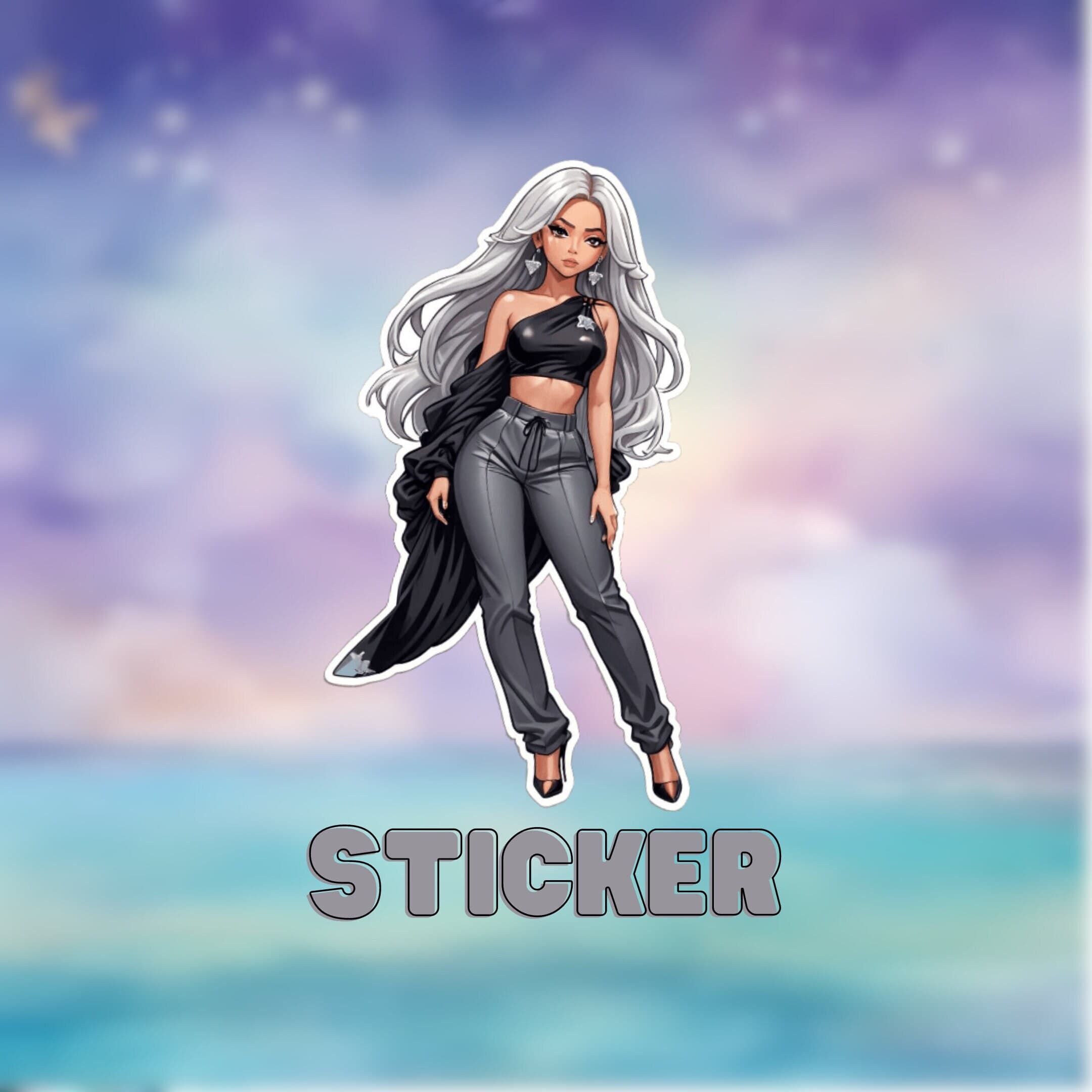 Fashion Doll Sticker