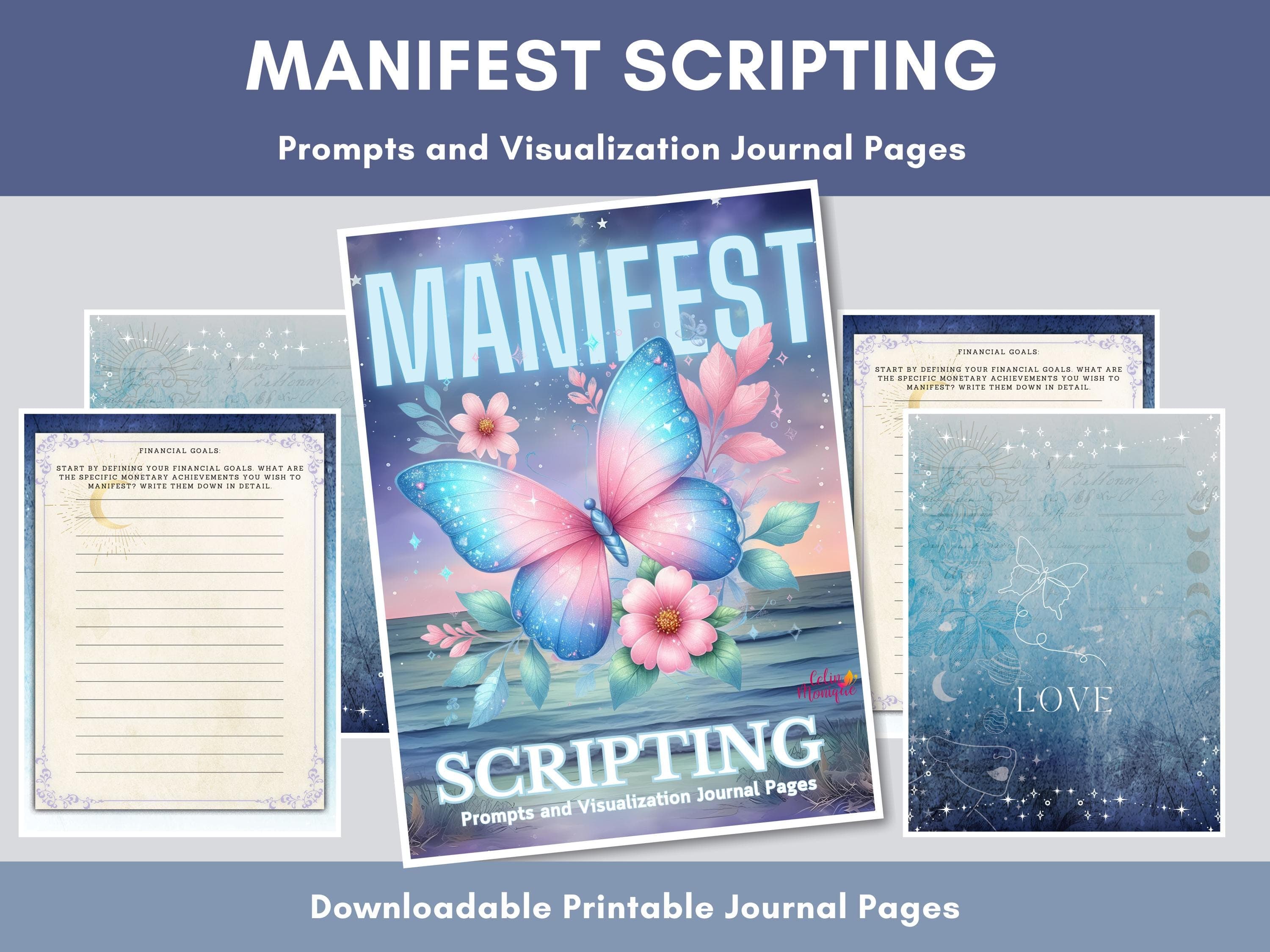 Manifestation Journal for Women: Dream Life Workbook (Printable)