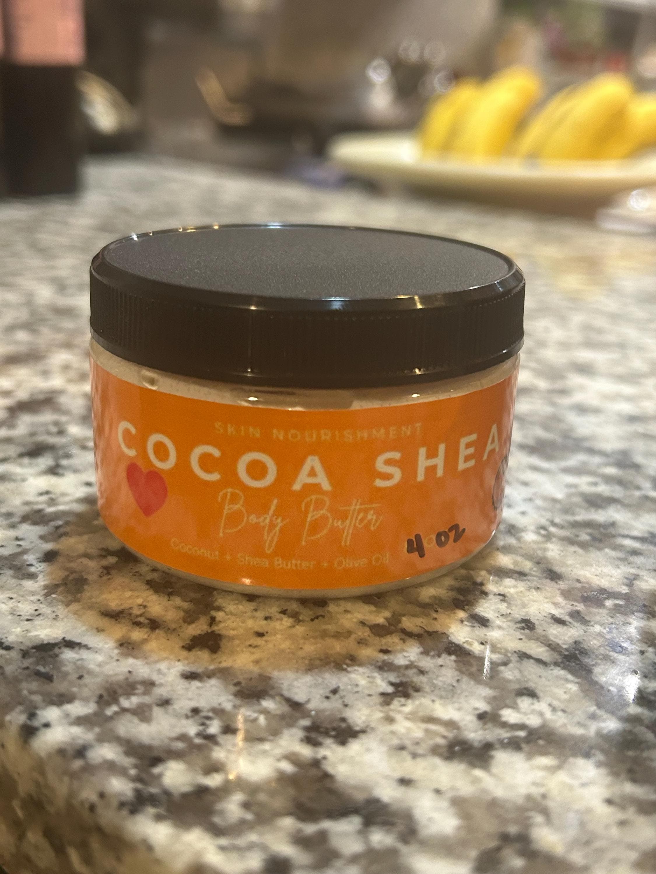Cocoa Shea Body Butter: Handmade Natural Skin Cream (4 oz) - image 3