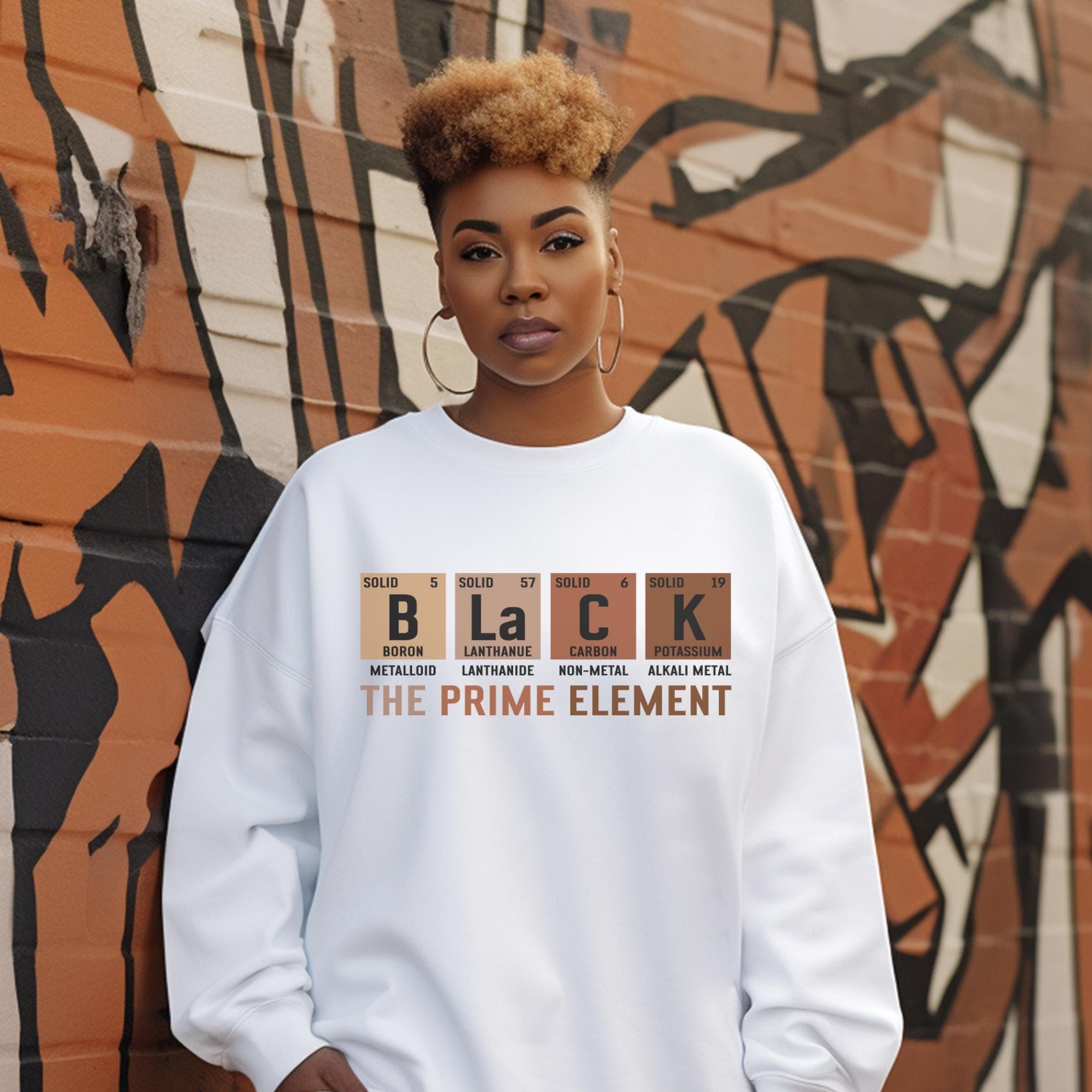 Black Empowerment Champion Hoodie: Periodic Table Design - image 3