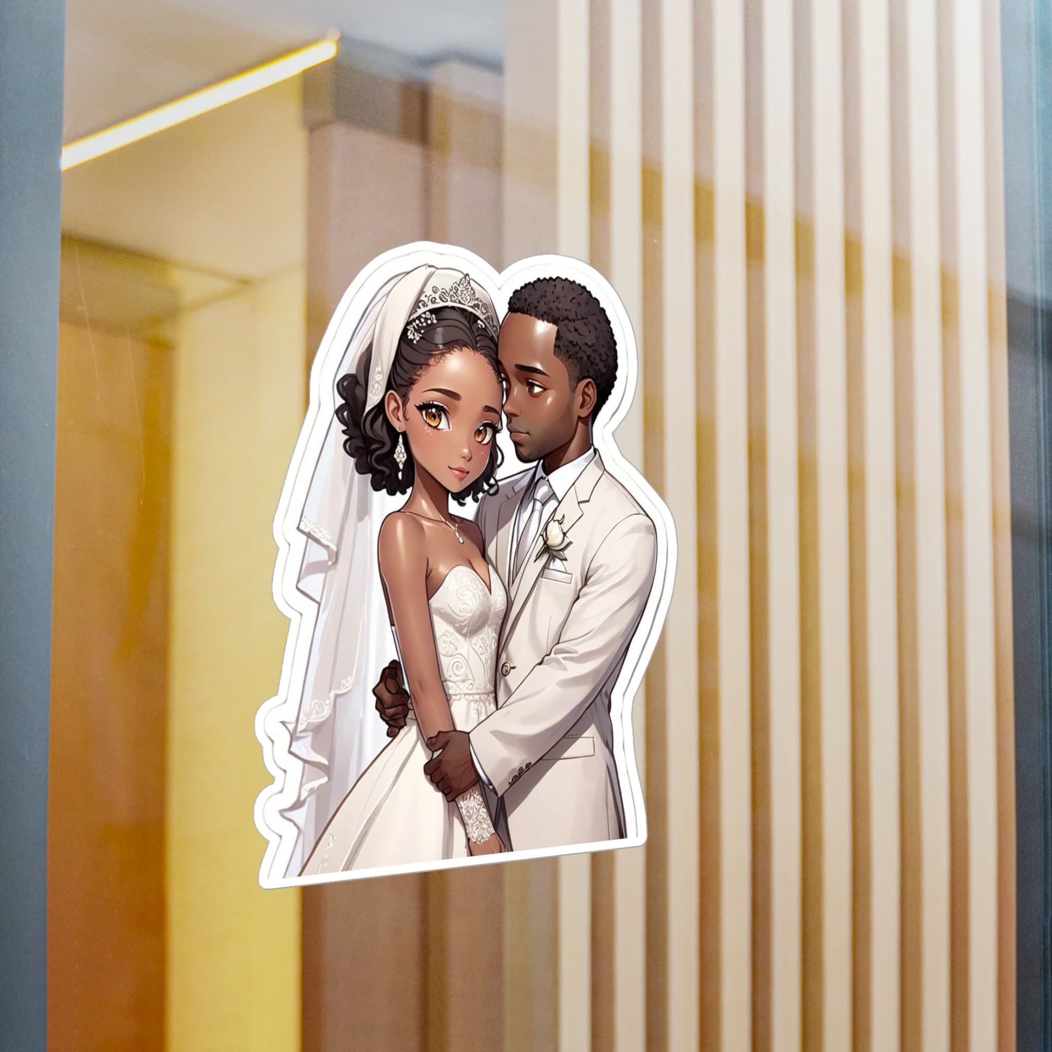 Anime Wedding Sticker: Couple, Scrapbook Embellishment - image 5