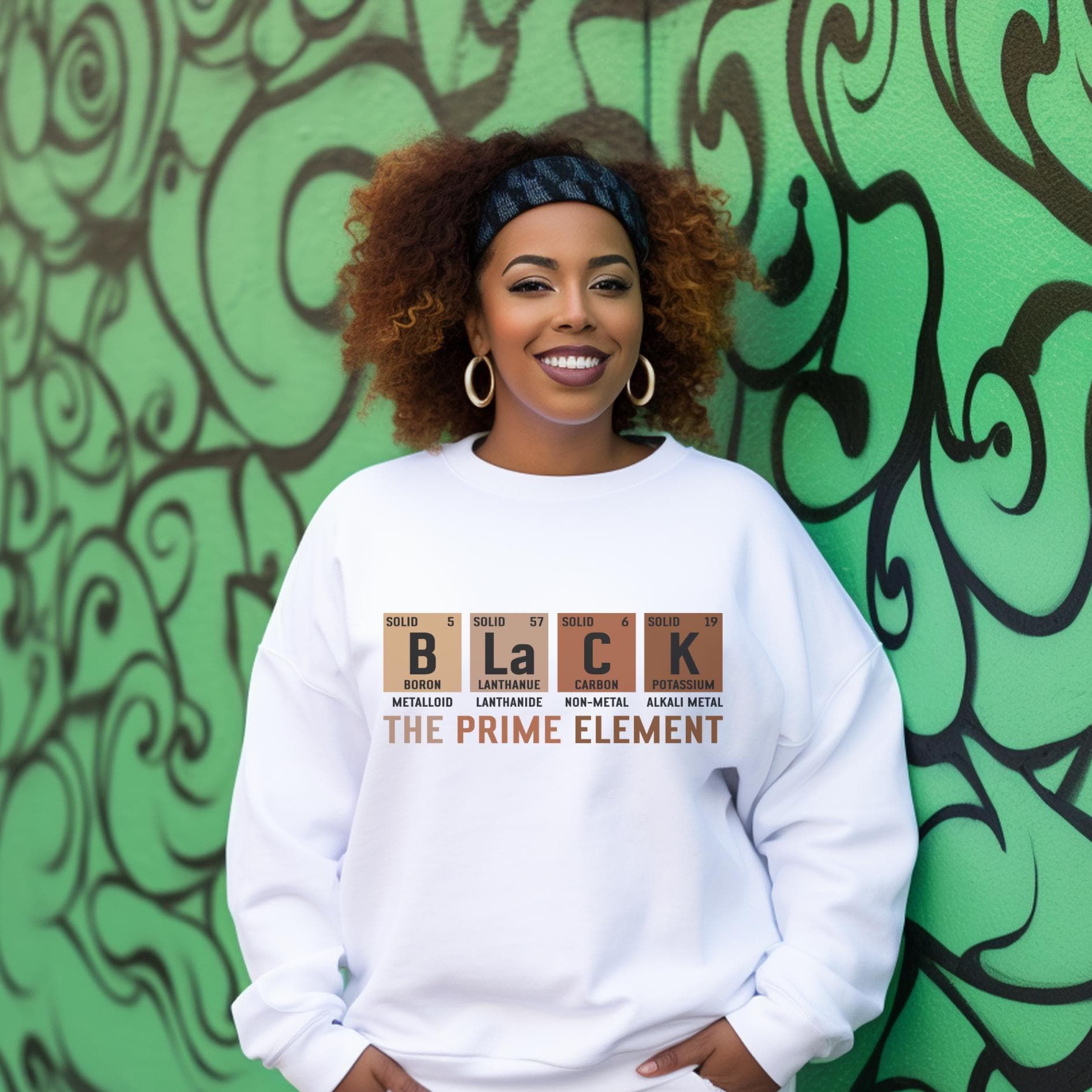 Black Empowerment Champion Hoodie: Periodic Table Design - image 5