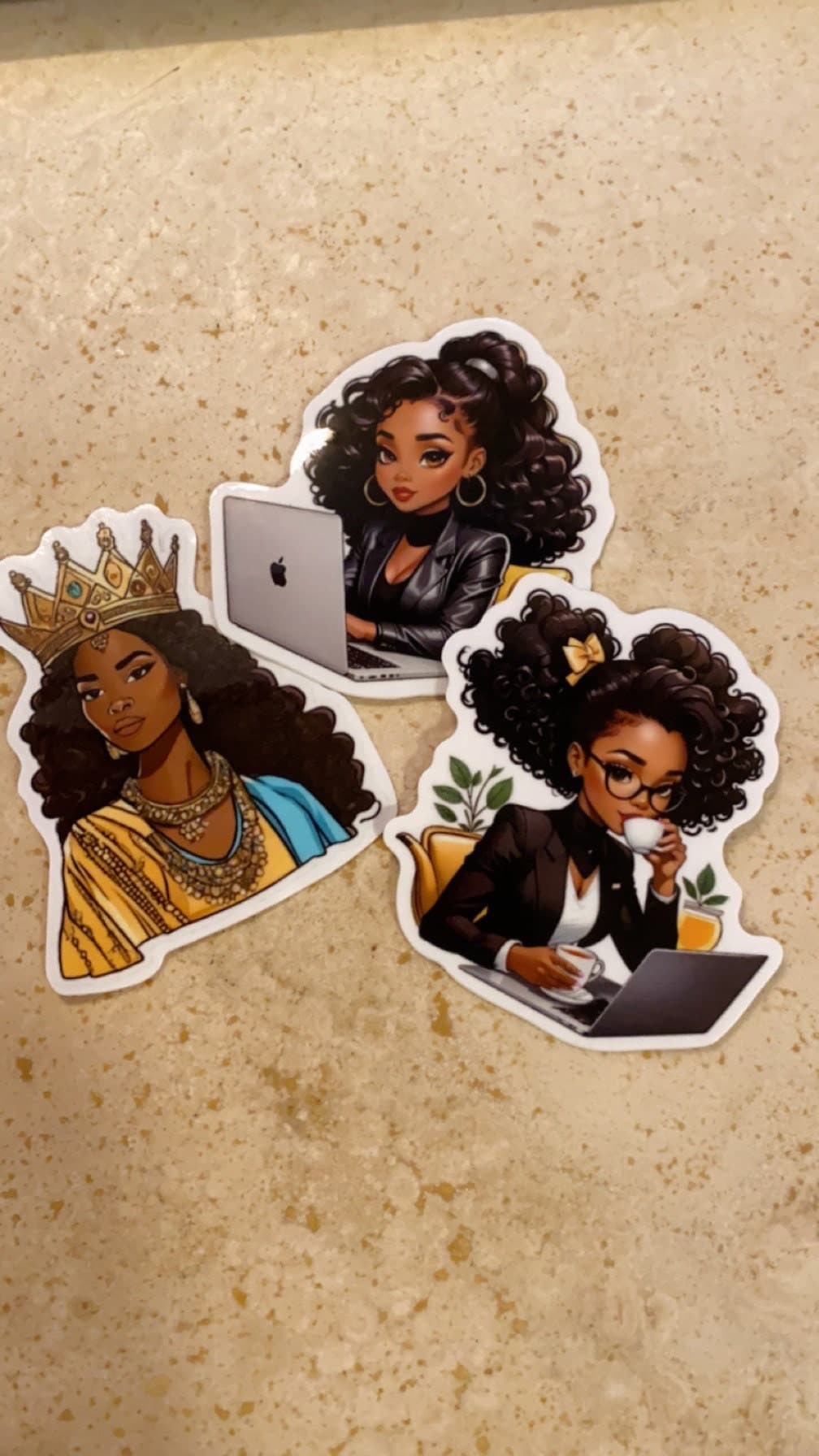 Girl Boss CEO Sticker: Black Woman Laptop Decal (2.5" Vinyl) - image 5