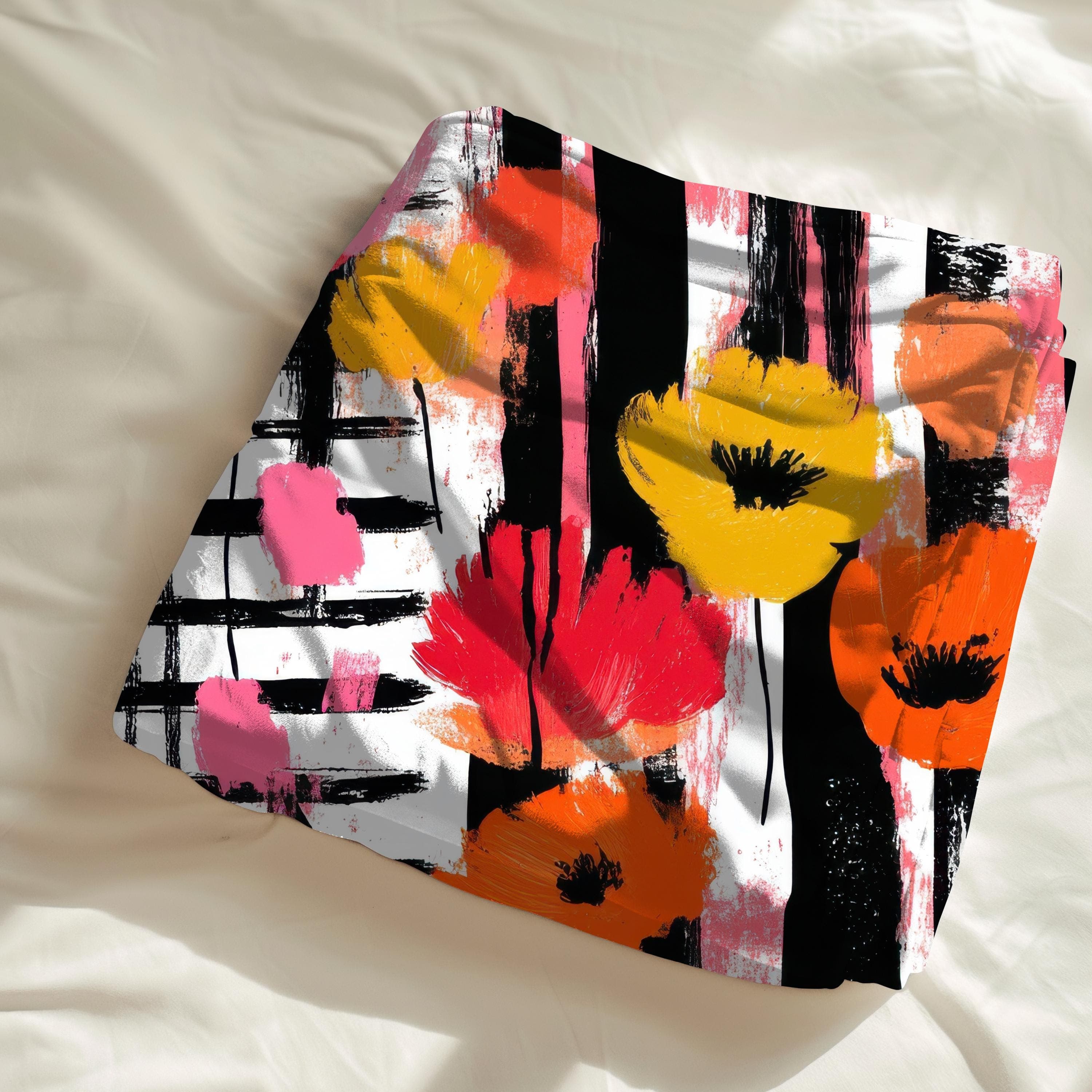 Floral Fleece Throw Blanket: Colorful Boho Home Decor - image 4