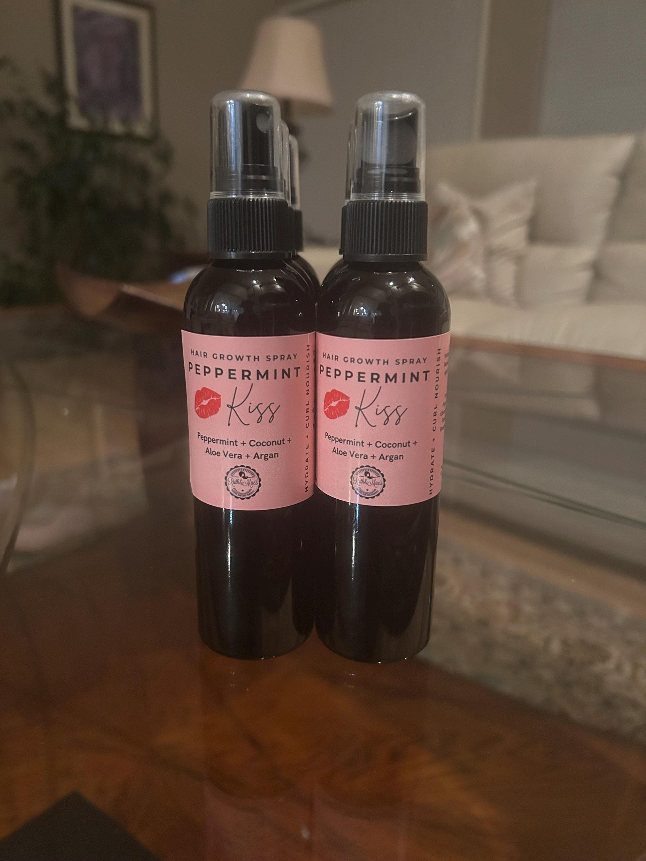 Peppermint Hair Growth Spray: Aloe & Coconut Oil Scalp Treatment - image 3