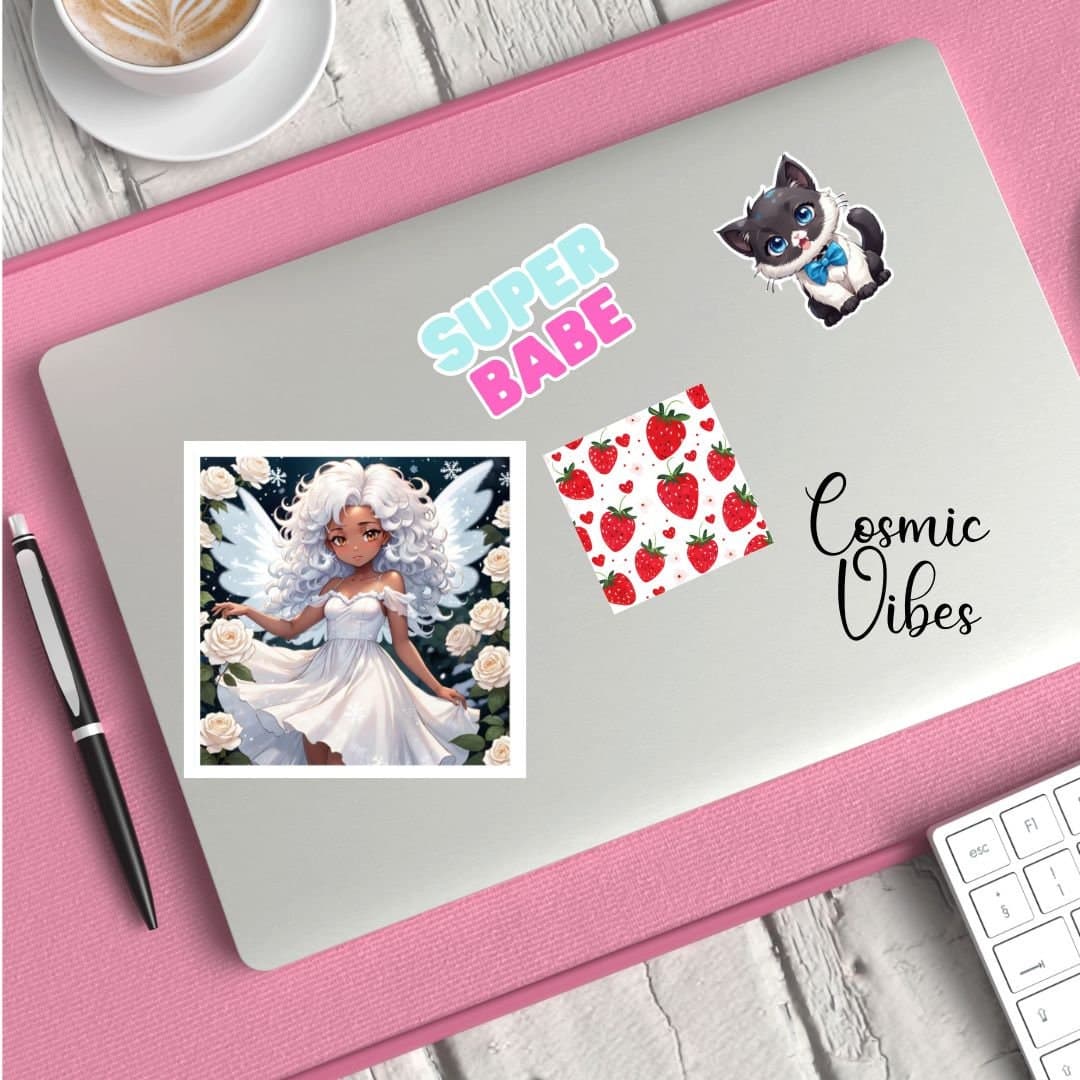 Snow Fairy Vinyl Sticker: Weatherproof Decal for Laptop, Water Bottle - image 3