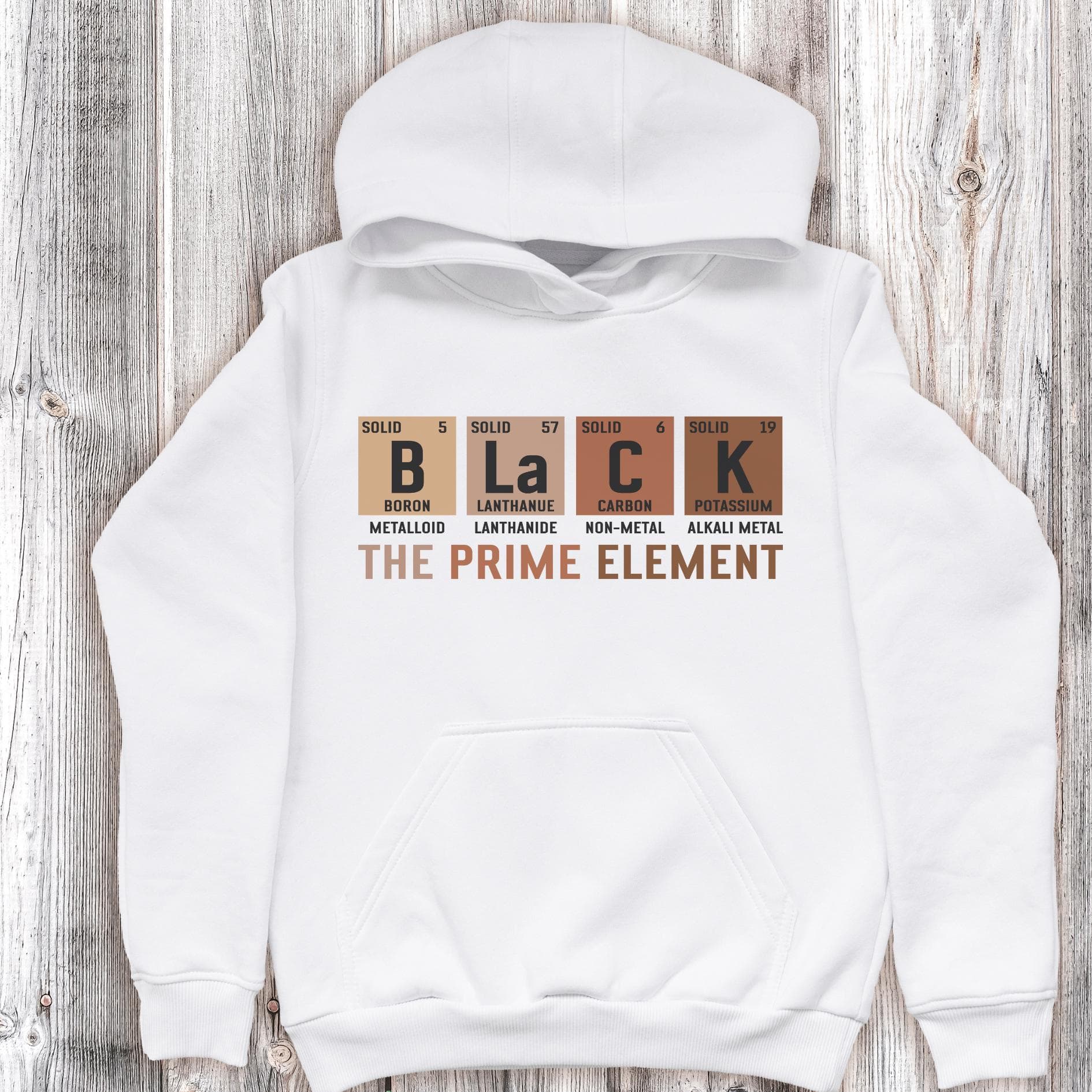 Black Empowerment Champion Hoodie: Periodic Table Design - image 4