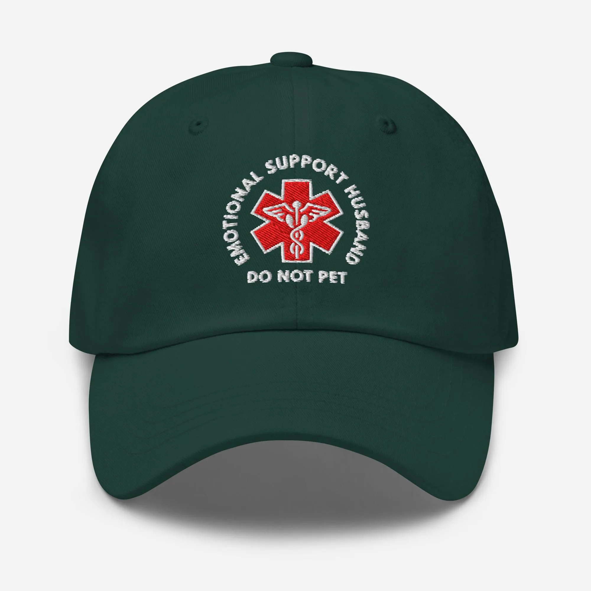 Embroidered Emotional Support Husband DO NOT PET Gift Hat Fun Cap for the love of your life Hands off spouse apparel Funny Silly don't touch - image 5