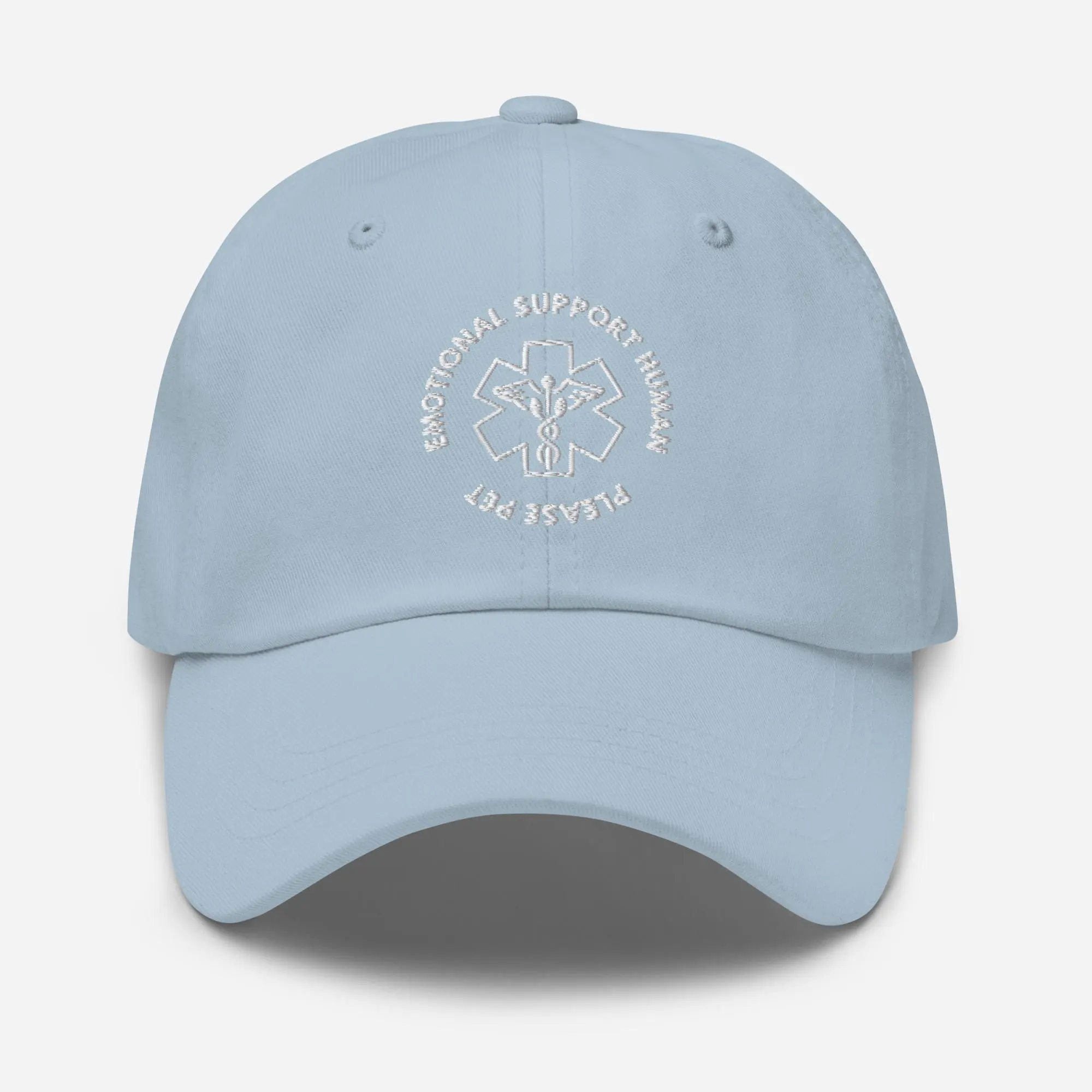Embroidered Emotional Support Human PLEASE PET Hat. Is Your Human a Service Human? Emotional Support Matters Cap. 10 colors-16 font colors! - image 3