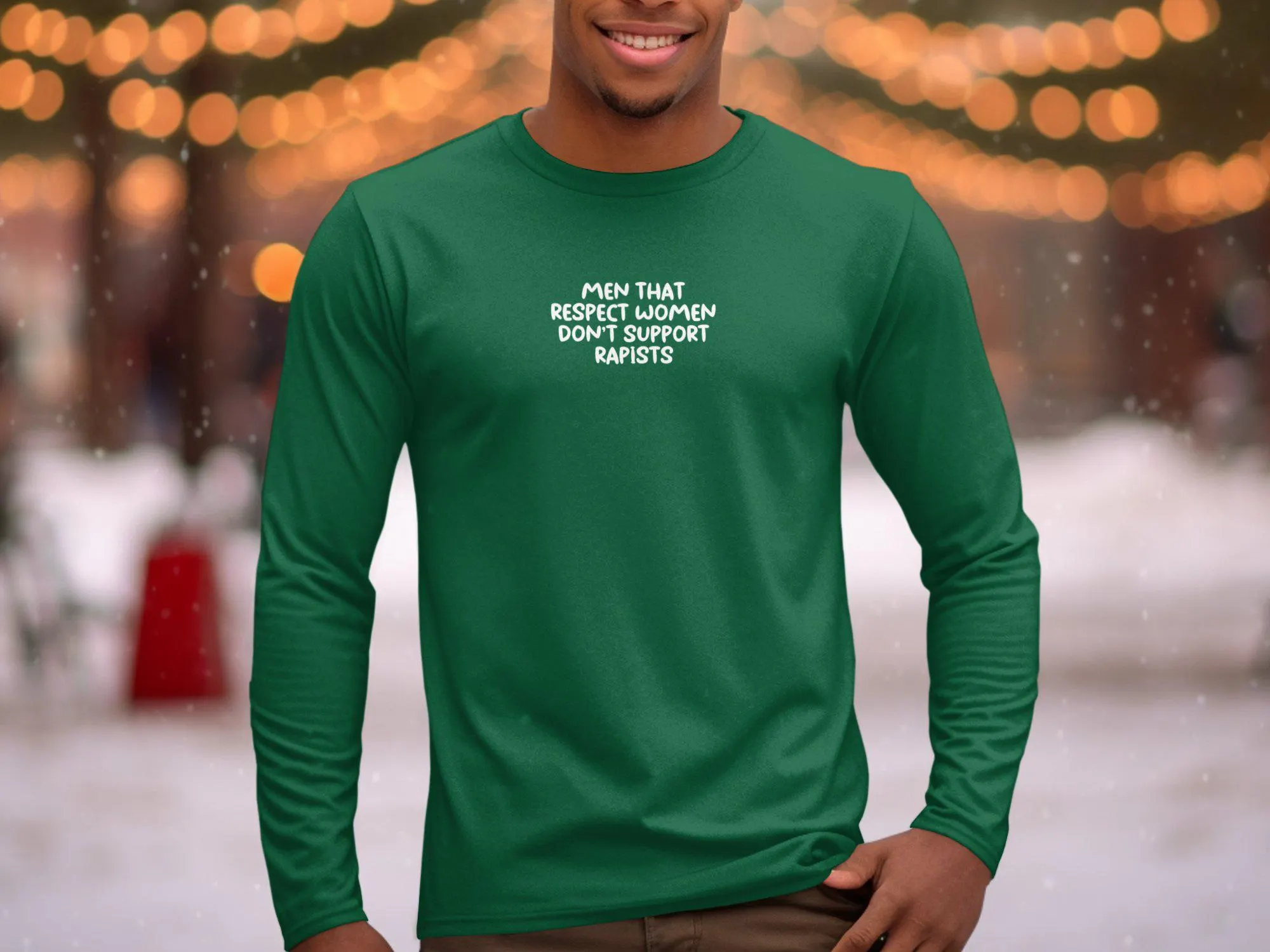 Men That Respect Women Don't Support Rapists gift T-Shirt, Feminist Tee, Social Awareness Clothing fuck criminal rapist felon trump maga - image 4