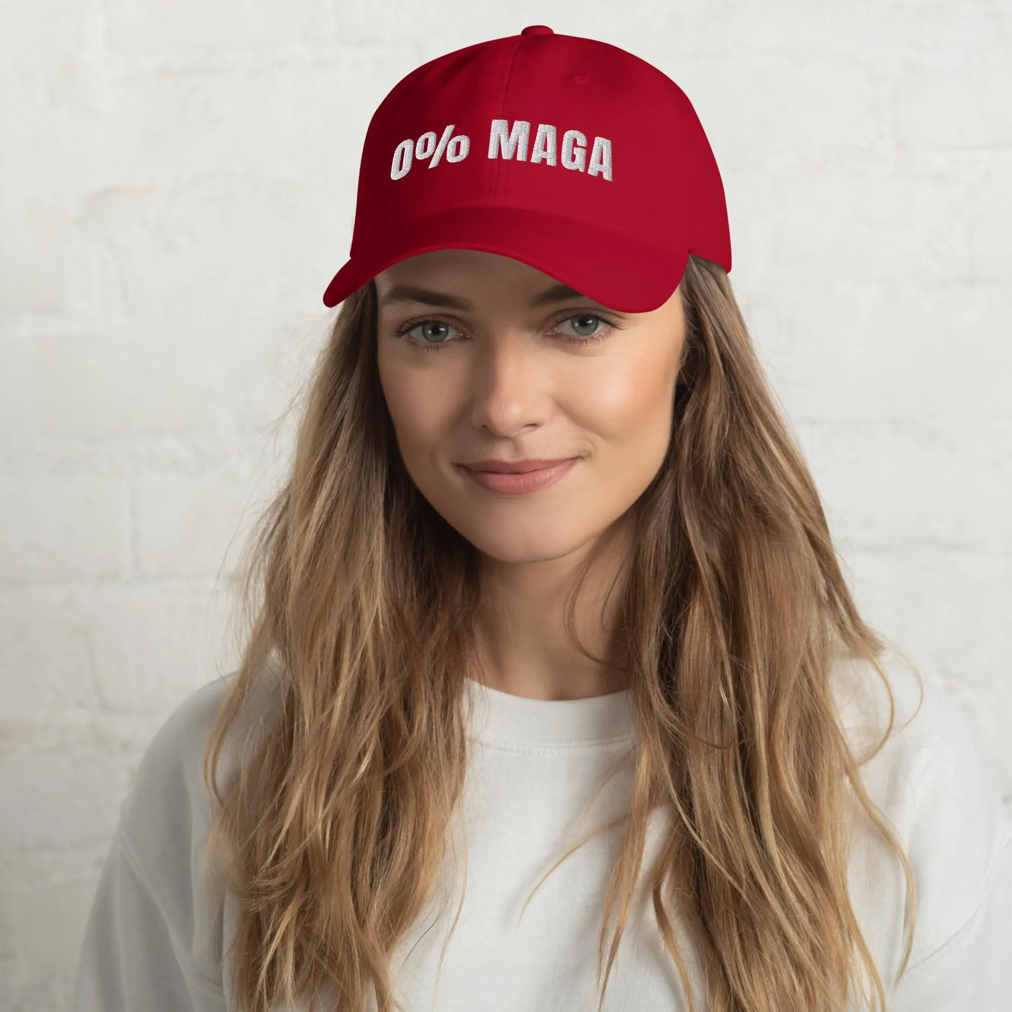 0% MAGA Dad Hat Funny Anti Trump Cap Funny Fuck the gop Lid anti-republican Headwear Felon Rapist In-Chief apparel, Democracy Fuck MAGA DOGE - image 3