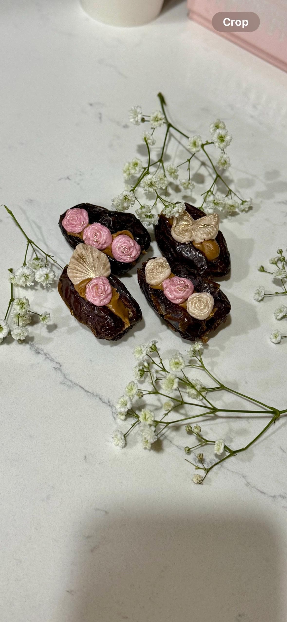 Gourmet stuffed dates gourmet dates fancy dates eid party favors ramadan gift eid dessert ramadan gift ramadan favors flower stuffed dates - image 2