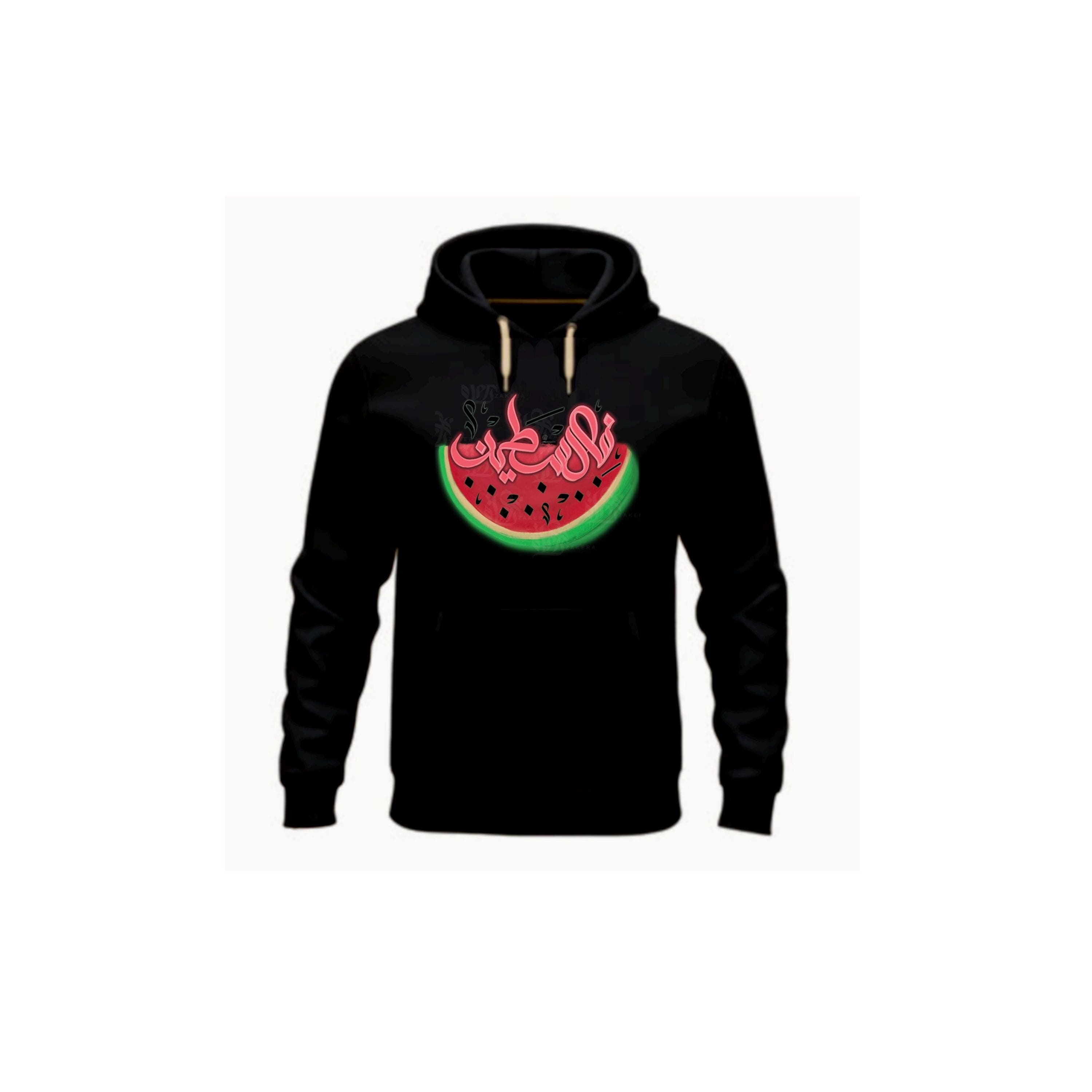 Palestine Watermelon Graffiti Hoodie | Peace Dove | Resistance Art | Arabic Graffiti | - image 3