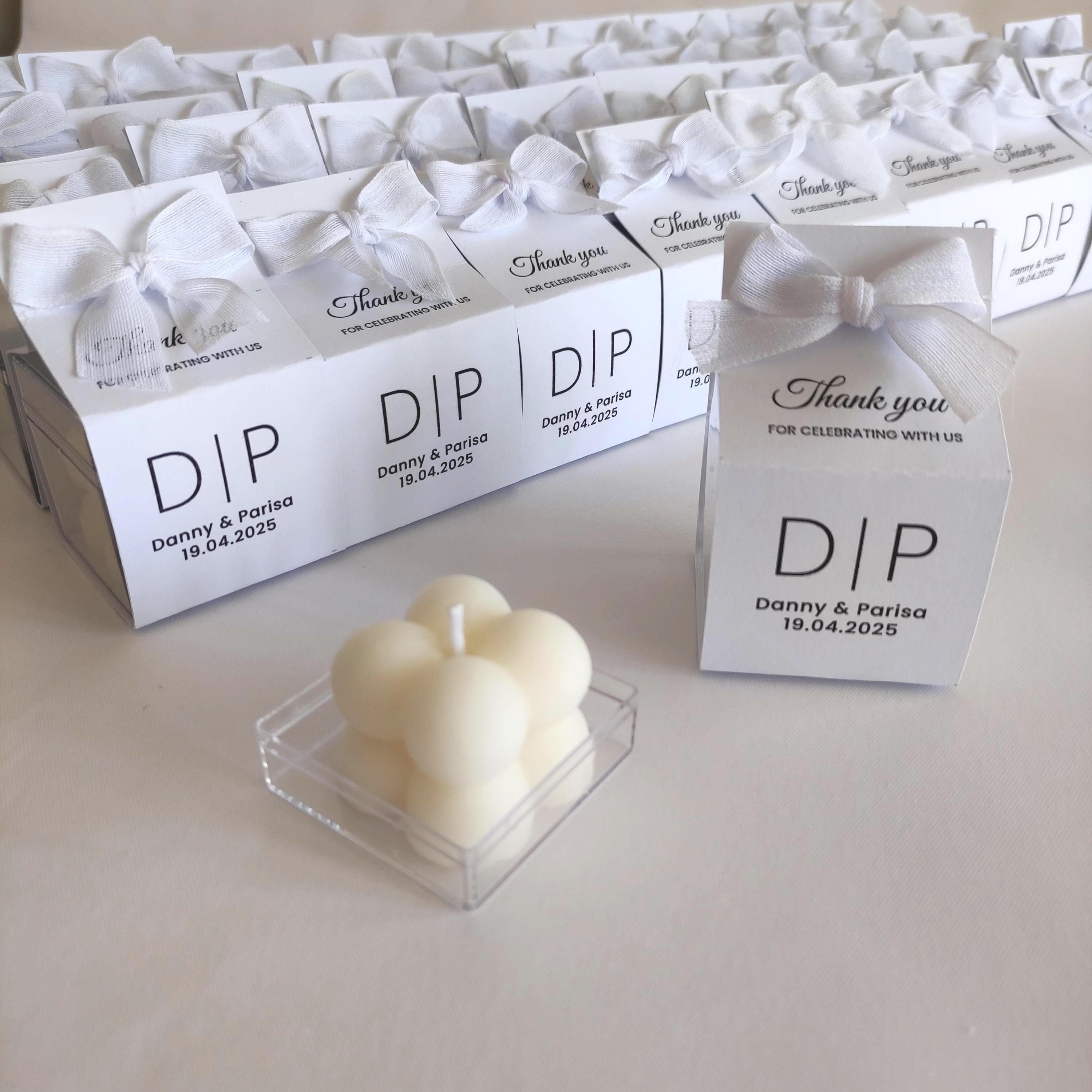 Personalized Bubble Candle Favors: Bridal Shower, Wedding, Bridesmaid Gifts - image 3