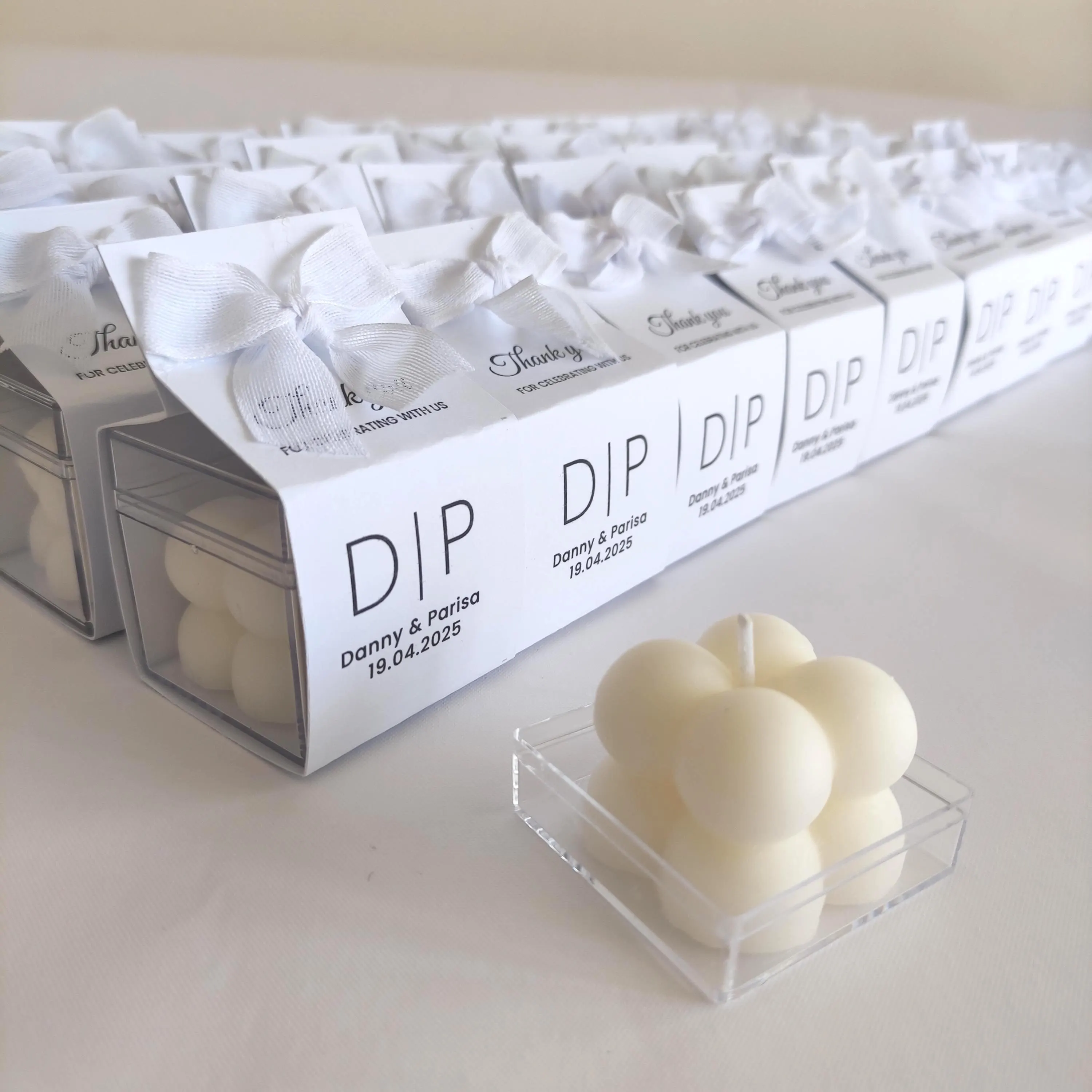 Personalized Bubble Candle Favors: Bridal Shower, Wedding, Bridesmaid Gifts - image 4