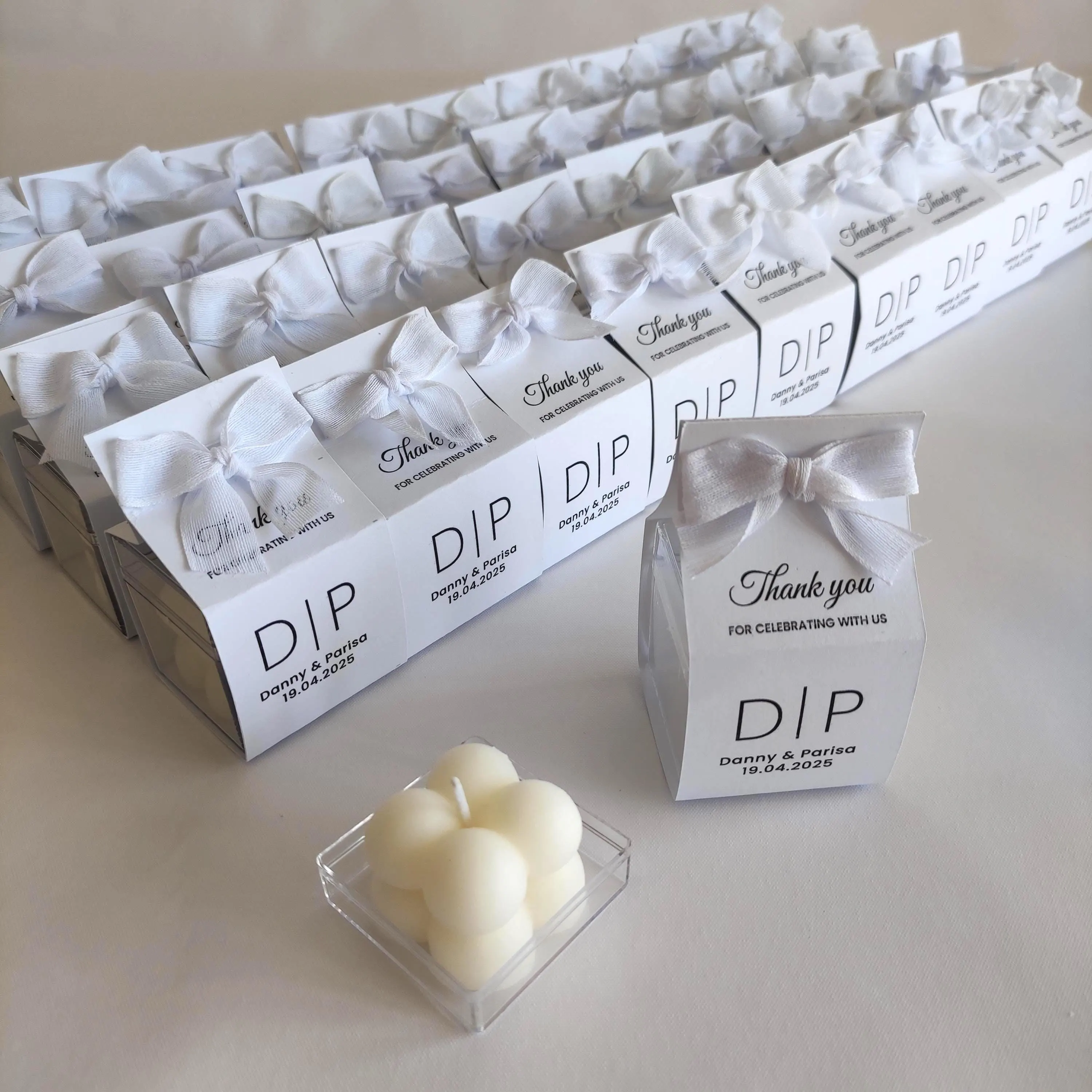 Personalized Bubble Candle Favors: Bridal Shower, Wedding, Bridesmaid Gifts - image 5