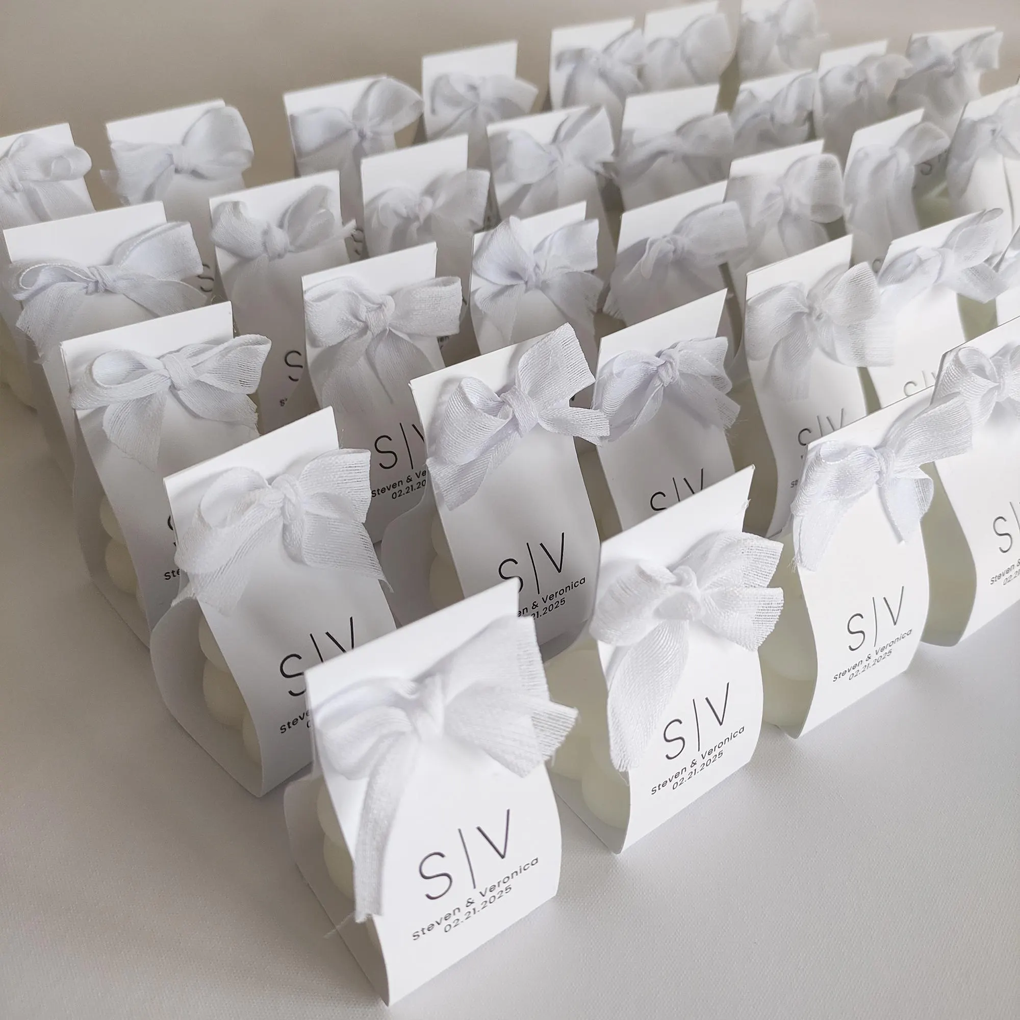 Wedding Favor Bubble Candle, Bridal Shower, Bridesmaid, Bachelorette Engagement Party Gift Box for guest