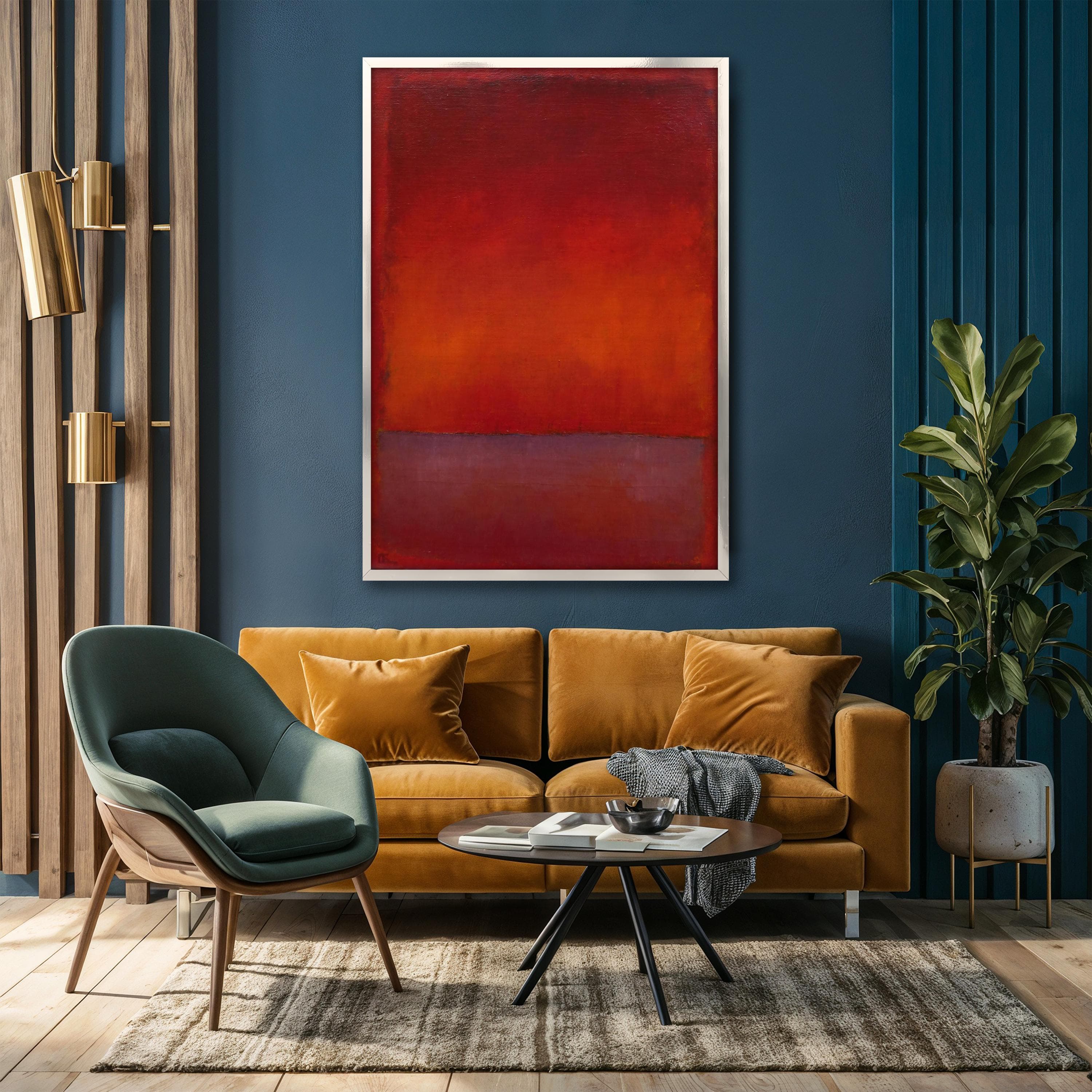 Mark Rothko Red Abstract Canvas Painting - Rothko Art Print, Modern Wall Decor, Rothko Wall Art, Expressionism Wall Art, Perfect Art Gift - image 4