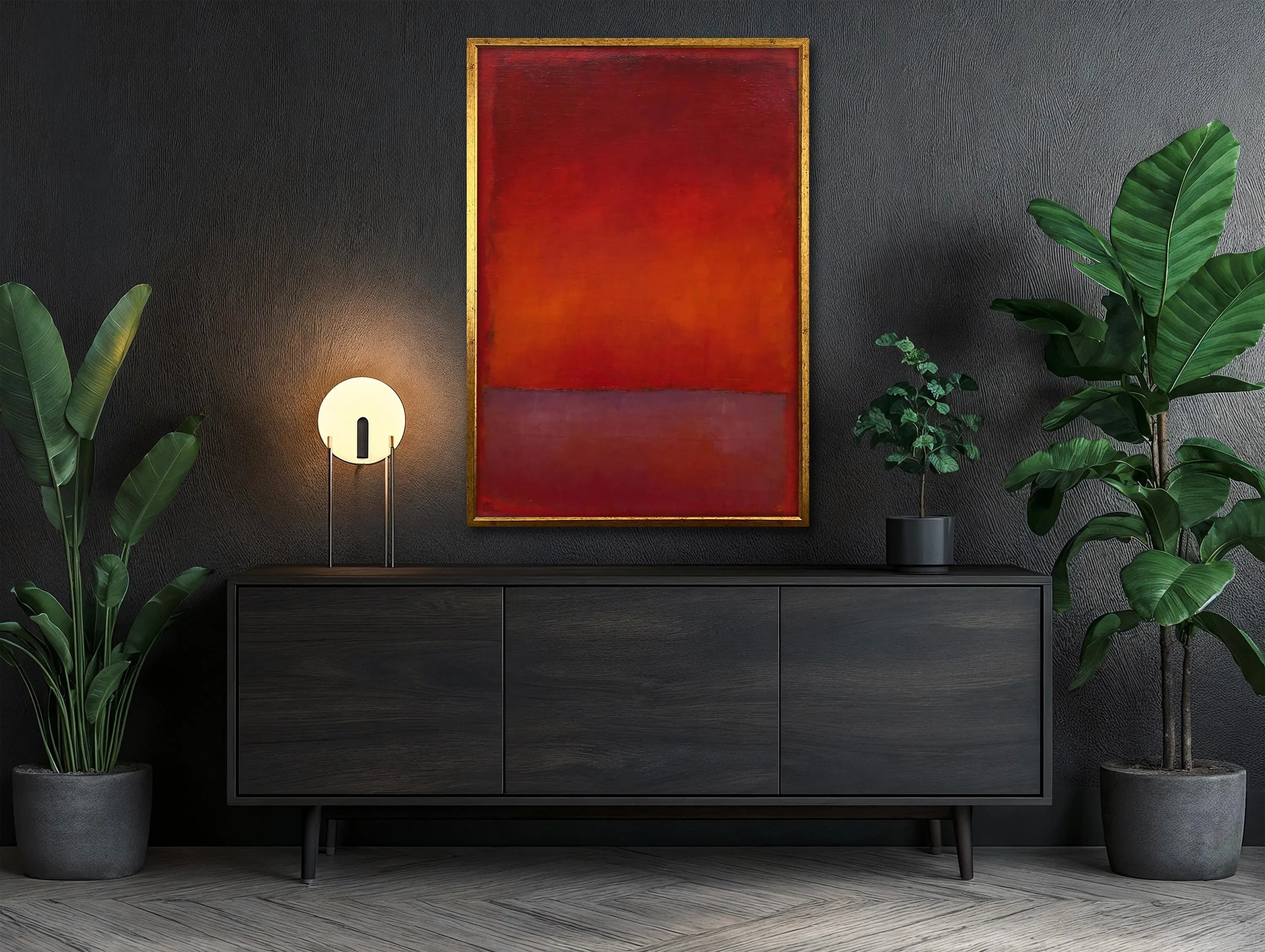 Mark Rothko Red Abstract Canvas Painting - Rothko Art Print, Modern Wall Decor, Rothko Wall Art, Expressionism Wall Art, Perfect Art Gift - image 3