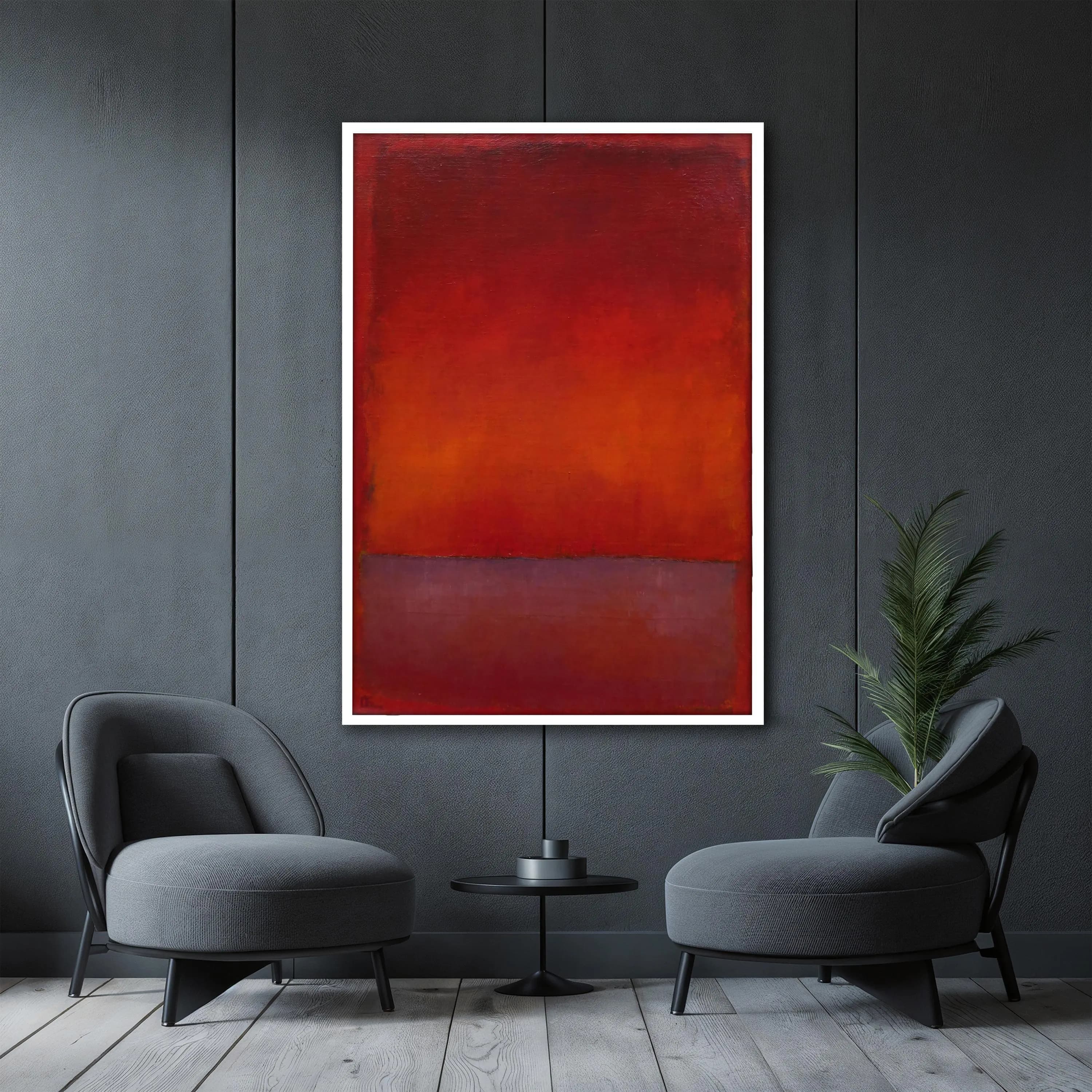Mark Rothko Red Abstract Canvas Painting - Rothko Art Print, Modern Wall Decor, Rothko Wall Art, Expressionism Wall Art, Perfect Art Gift - image 5