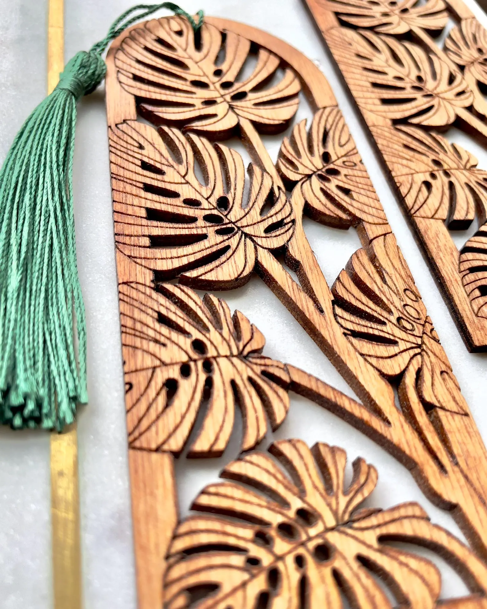 Monstera Wood Bookmark - image 2
