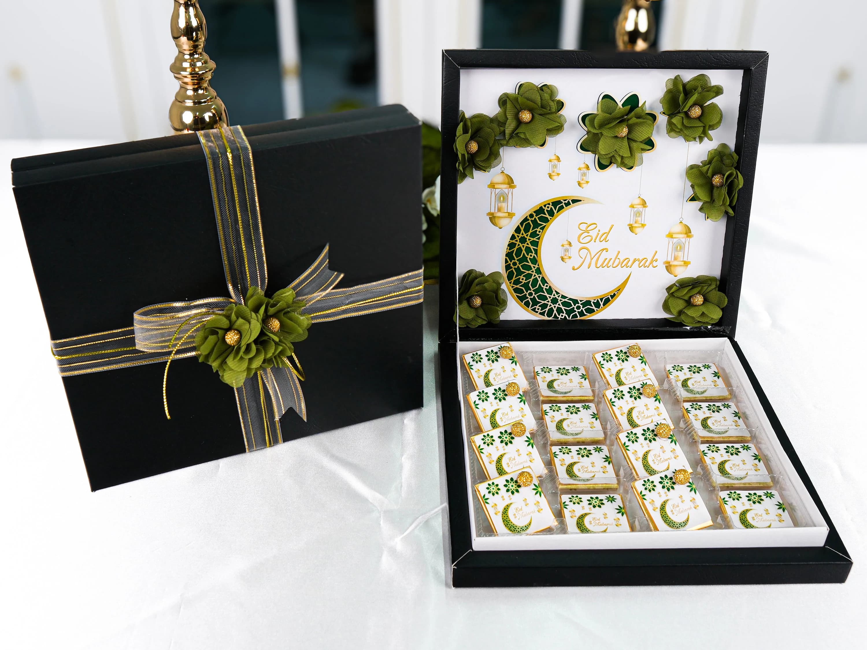 16 PCS with Box Ramadan Kareem Eid Mubarak Eid al-Adha Chocolate Favors, Chocolate Favors for Guest, Wedding Baby Shower Party Favors Gifts