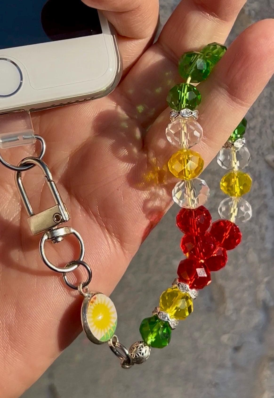 Flag Crystal Smartphone Tasbih: Mobile Accessories, Islamic Prayer Beads Rosary