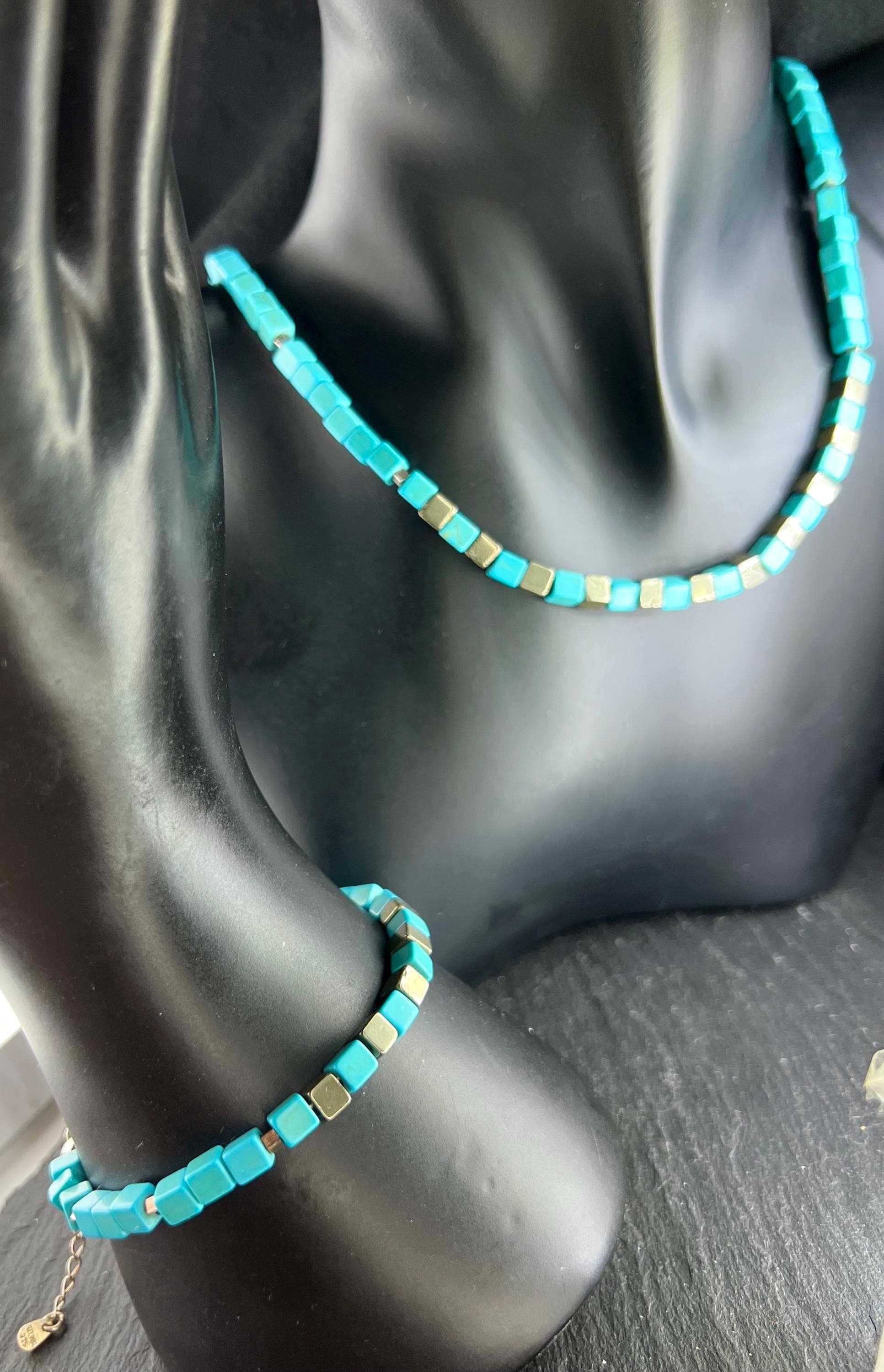 throat chakra blue turquoise howlite howleth 925 silver necklace halskette armband bracelet line design schnell versand gemstones edelstein