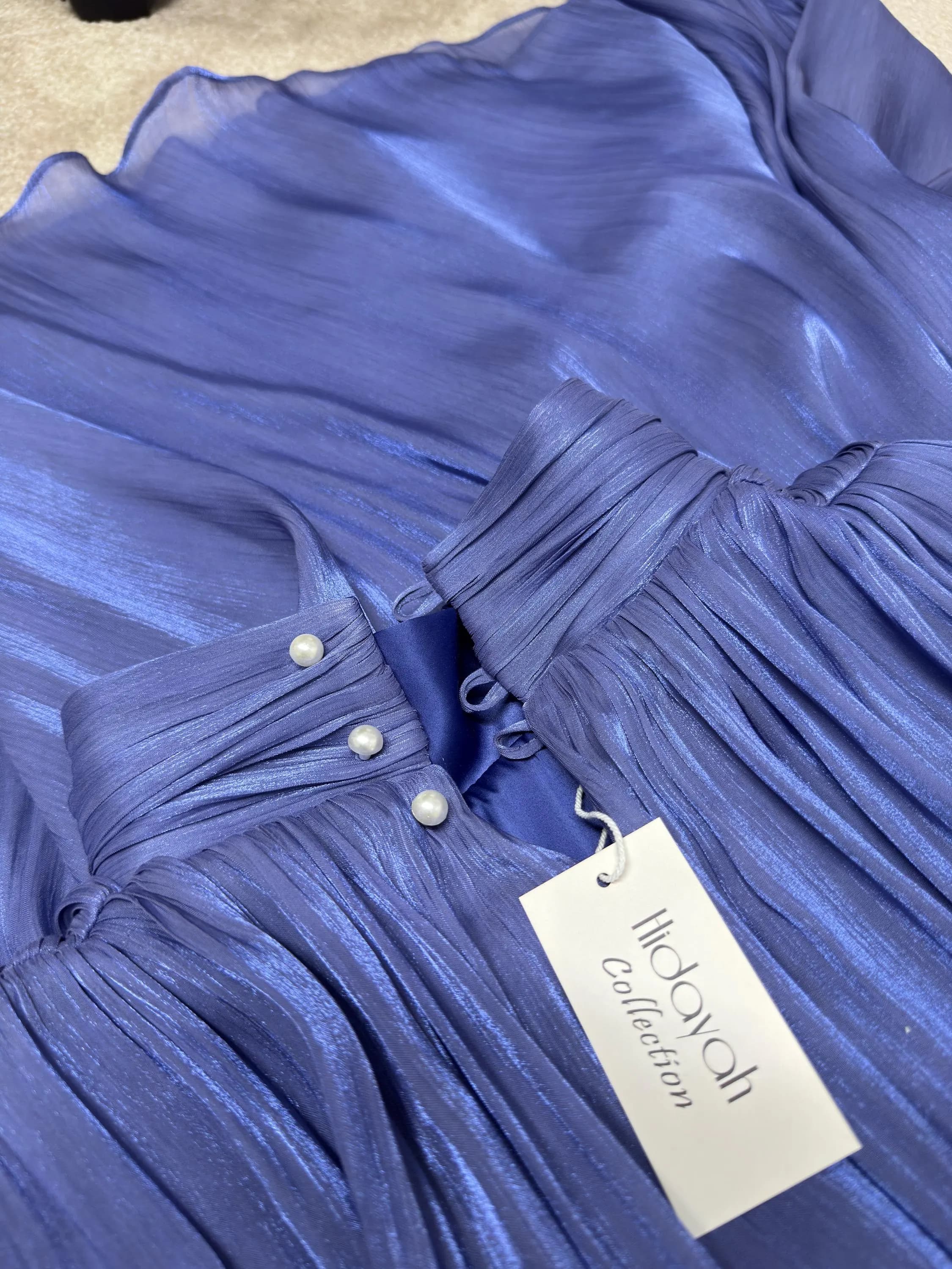 Modest Elegant Long Organza Dress - image 3