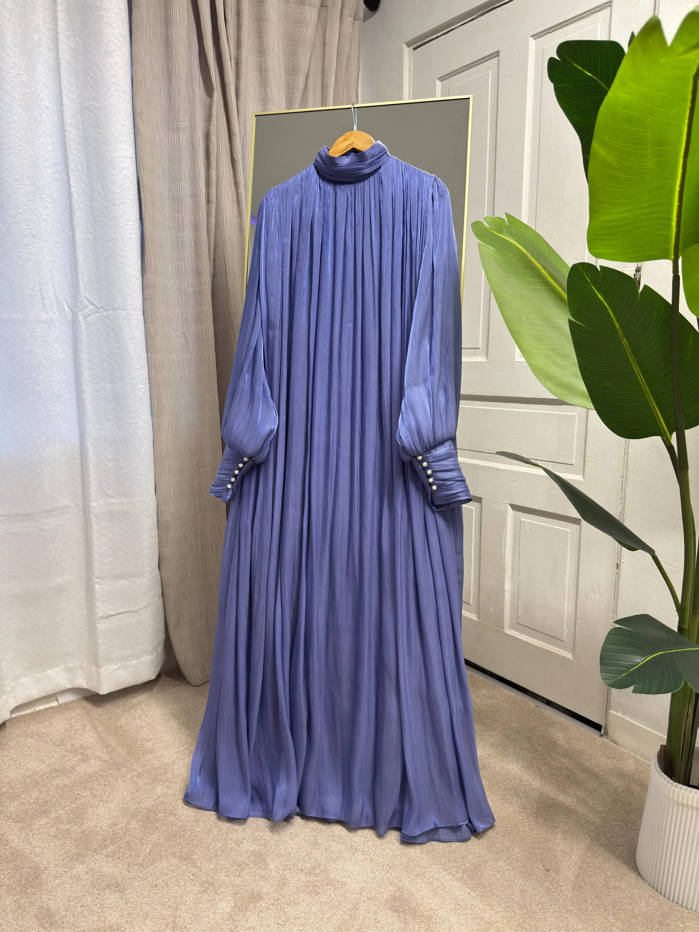 Modest Elegant Long Organza Dress - image 2
