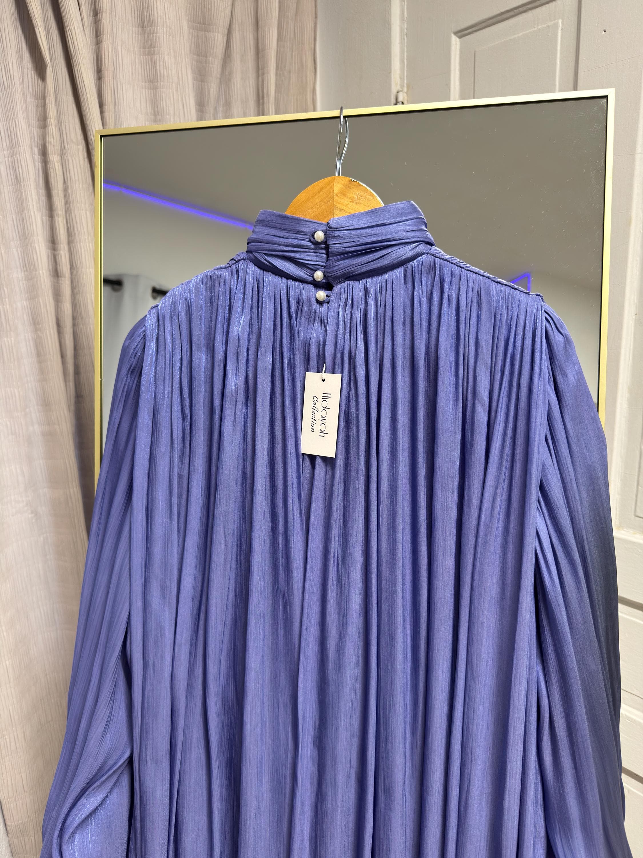 Modest Elegant Long Organza Dress - image 4