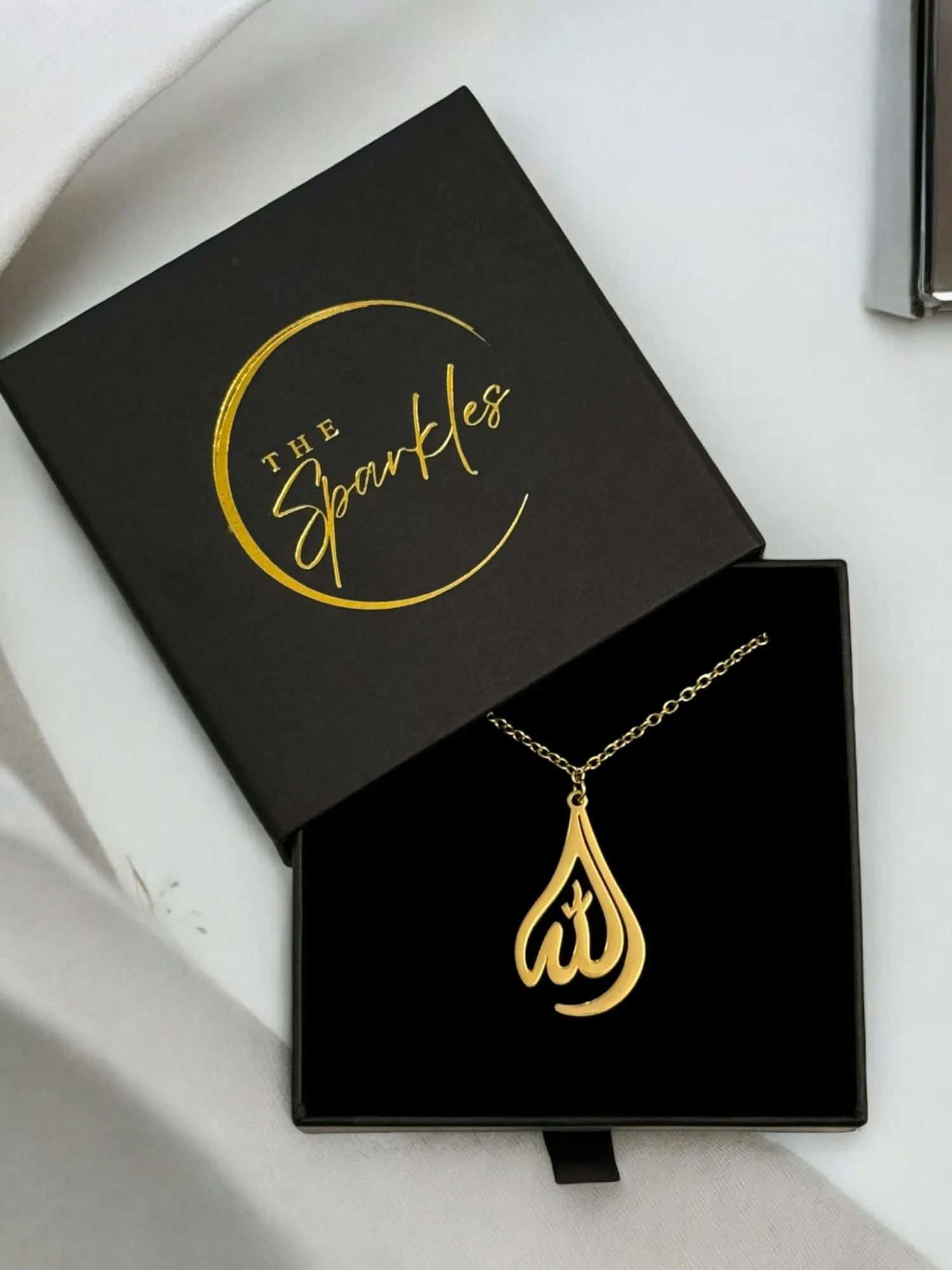 Allah Necklace Religious Pendant , Gift for Her Muslim Jewelry Islamic Gift Real Gold Plated Jewelry Presents | Celebration | Everyday Wear. Real Gold Plated, Every Day Wear Non Tarnish Necklace Allah Jewelry. Calligraphy Arabic Inspired Unique Gifts