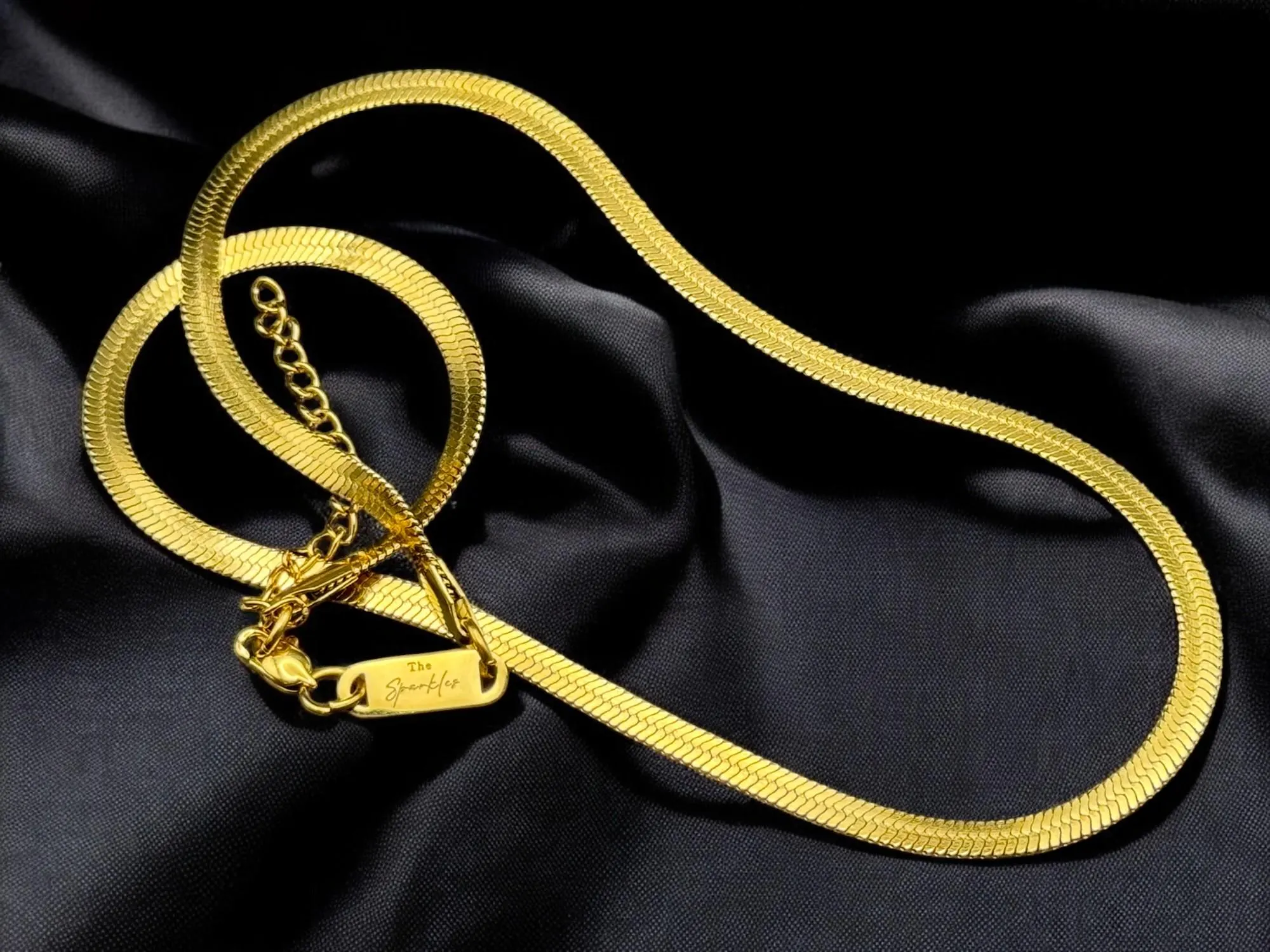 Gold Layering Snake Chain Necklace | Real 18K Gold Plated Jewelry. Gift Present for Her. Layering Stacking  | Non Tarnish | Everyday Wear