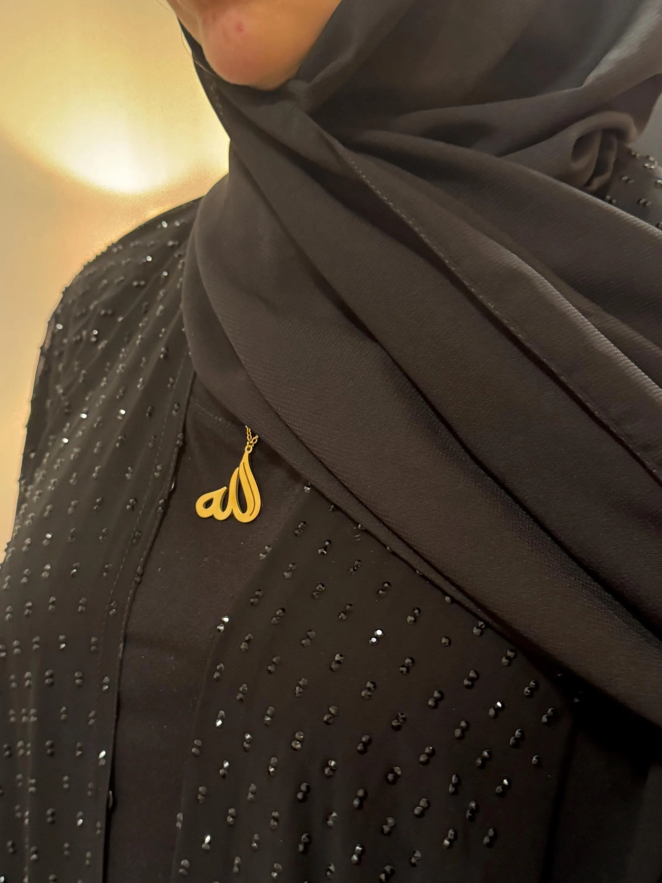 18K Gold Plated Allah Necklace: Islamic Religious Pendant - image 4