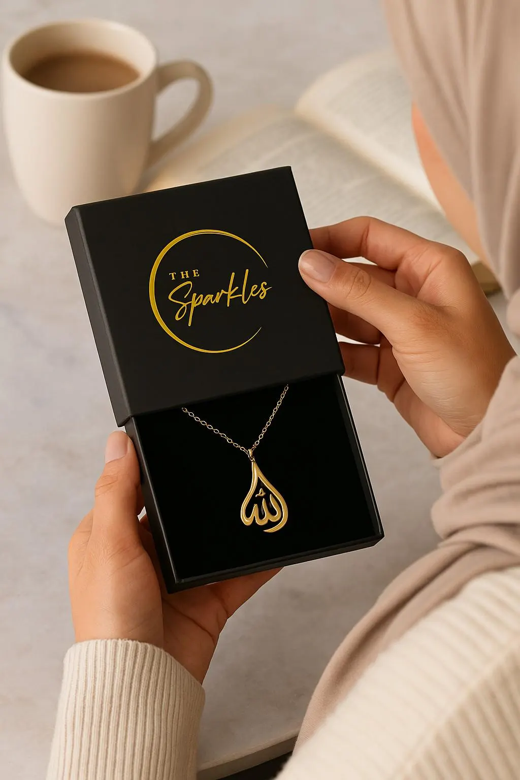 18K Gold Plated Allah Pendant Necklace: Islamic Religious Jewelry - image 4