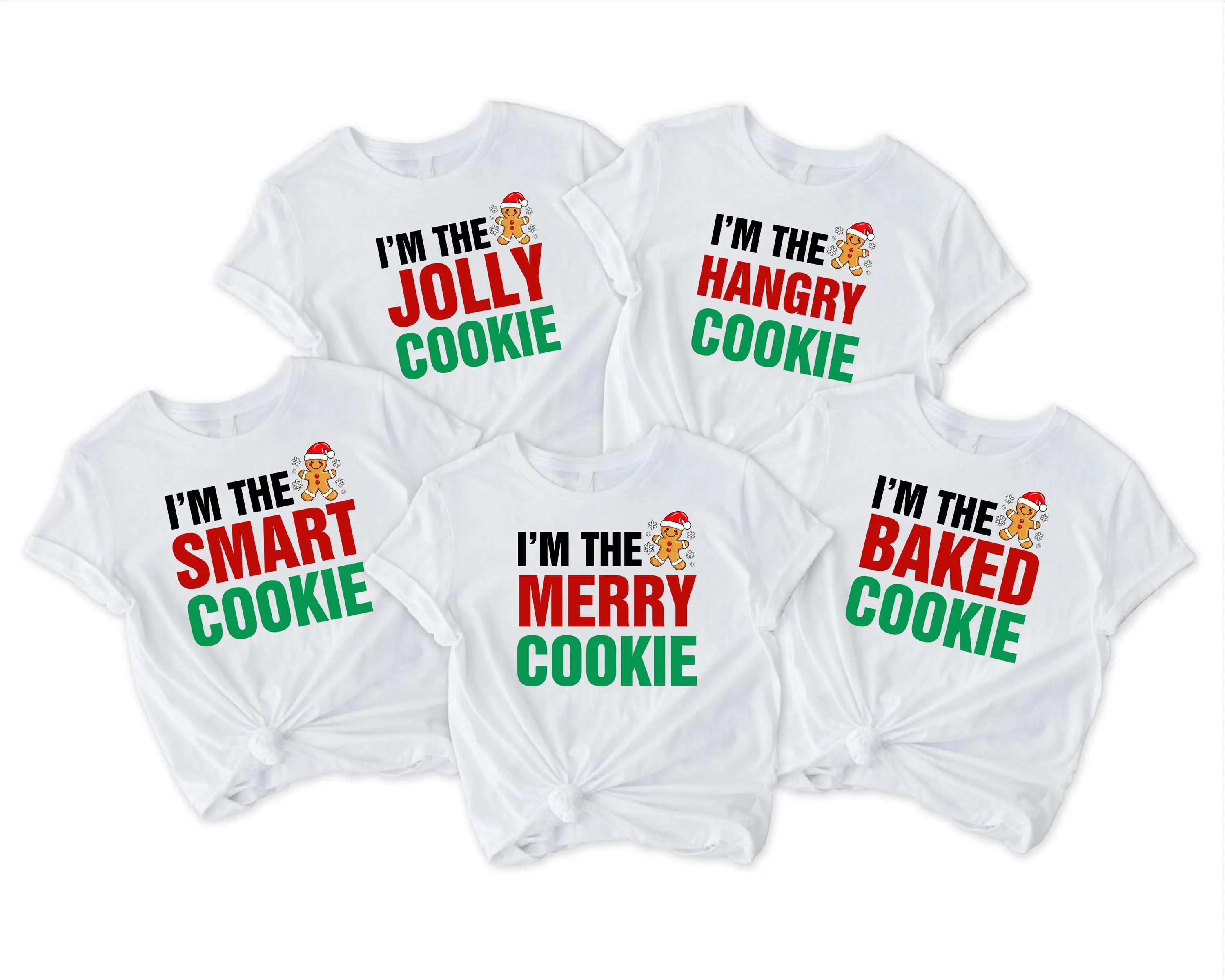 Custom Christmas Cookie Shirt Funny Matching Family Group Shirt Gift