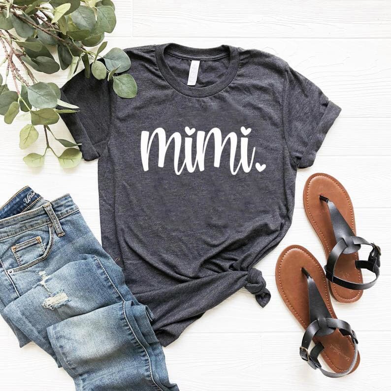 Mimi Shirt, Grandma Gifts, Mother's Day Gift For Nana, Mimi Heart Shirt, New Grandmother Shirt, First Time Grandma To Be Tee Shirt,Mimi Gift - image 5