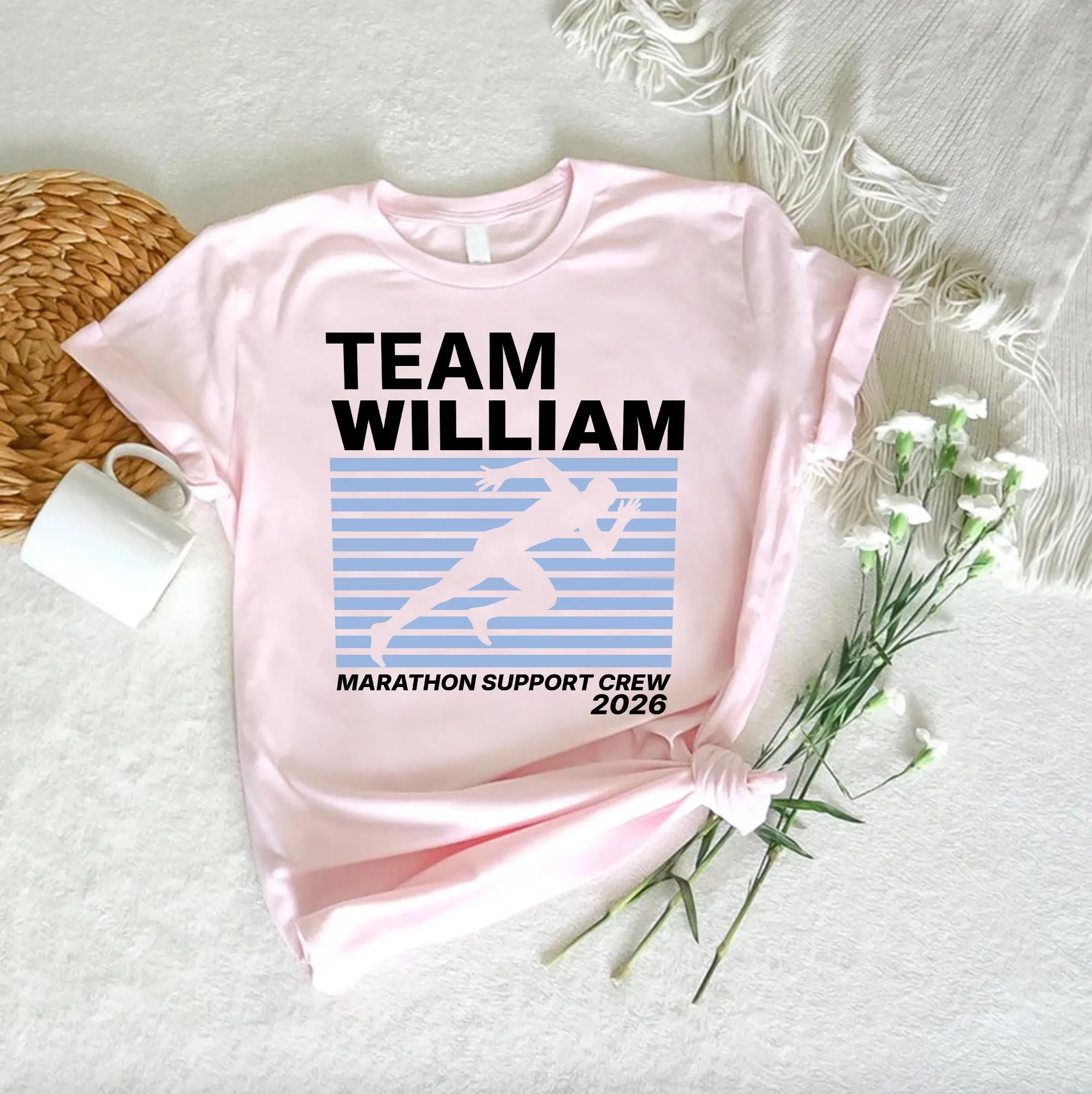 Custom Marathon Support Crew Shirt Gift Running Team Race Tee 2026 - image 4