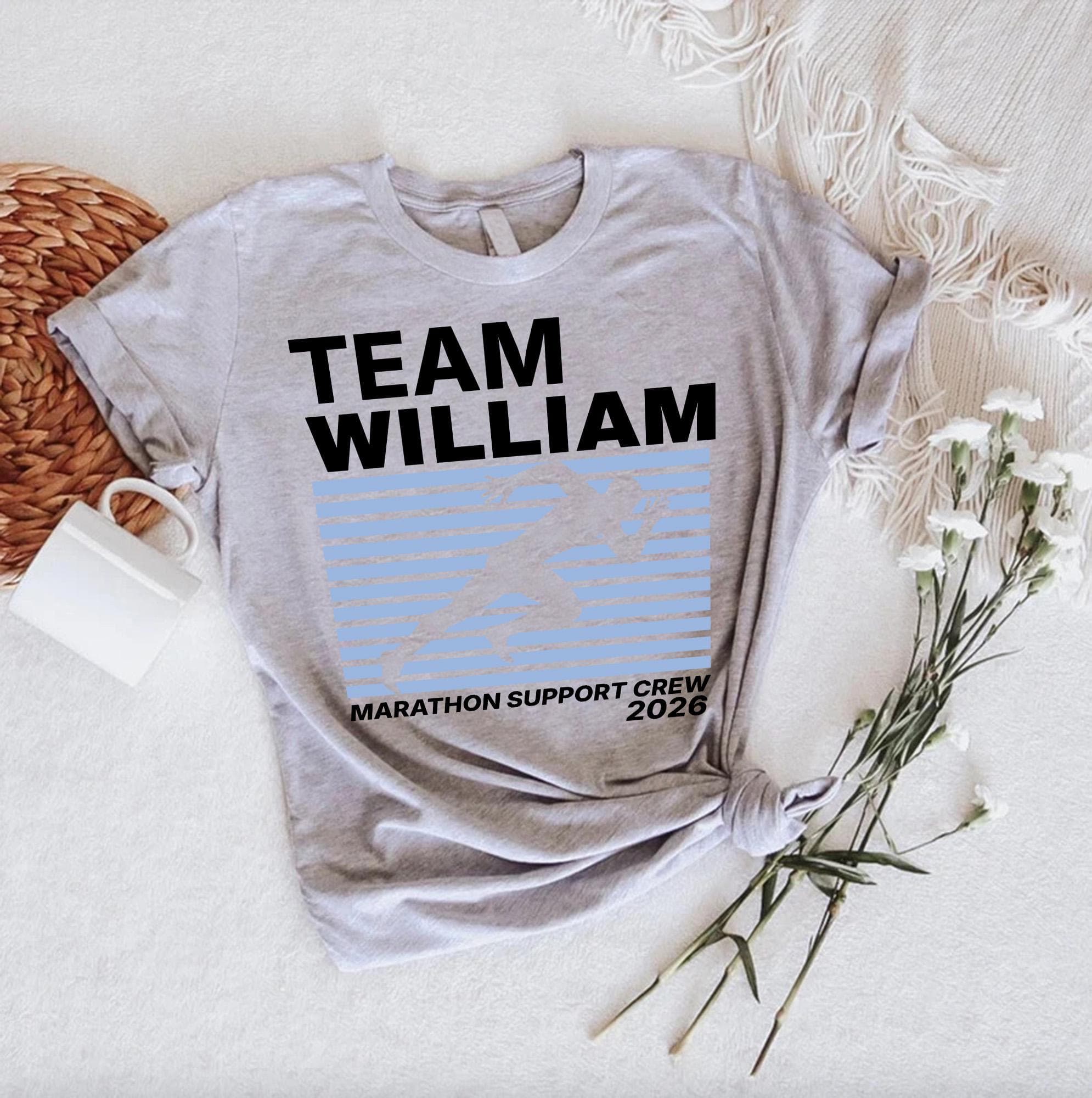 Custom Marathon Support Crew Shirt Gift Running Team Race Tee 2026 - image 5
