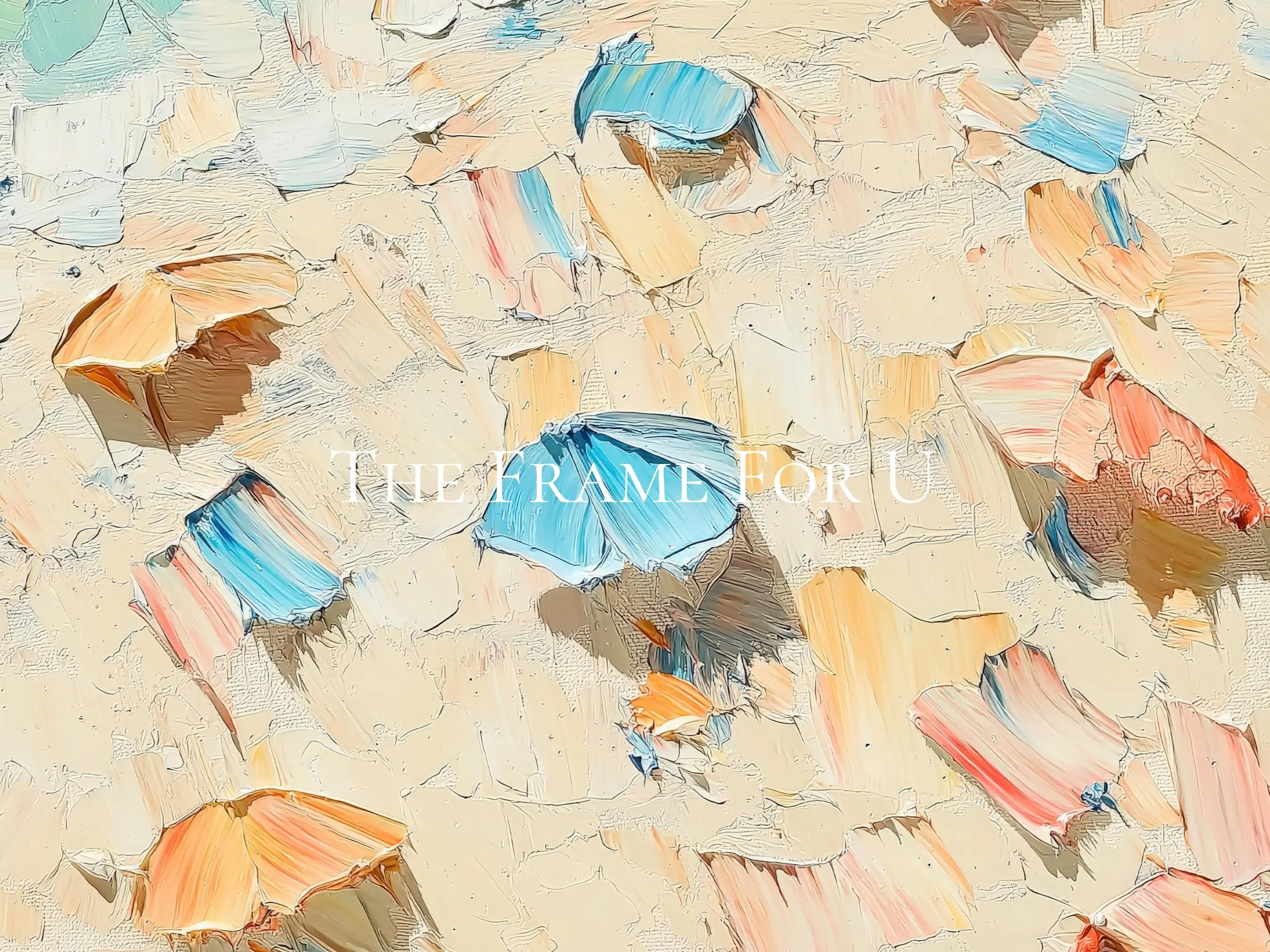Abstract Beach Umbrellas Art, Summer Samsung Frame TV (Digital Download) TV0277 - image 3