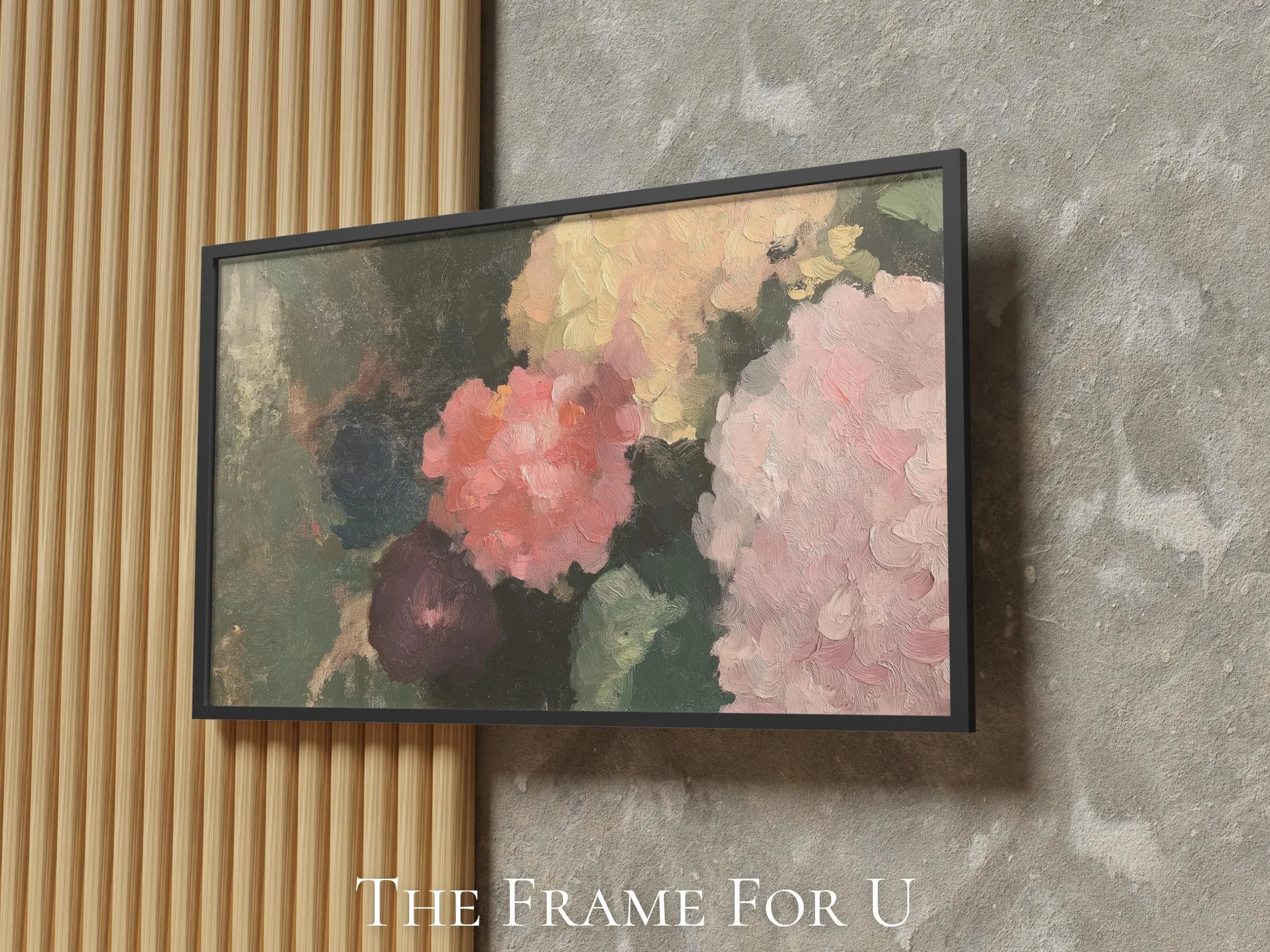 Hydrangea Floral Impressionist Art, Samsung Frame TV Art (Digital Download) TV0288 - image 4